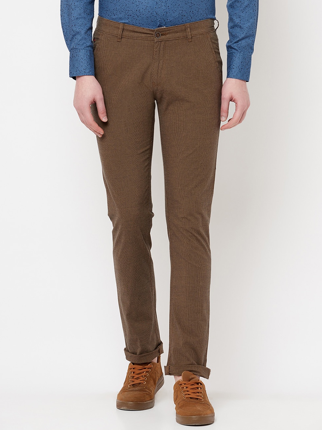 

Crimsoune Club Men Brown Slim Fit Trousers