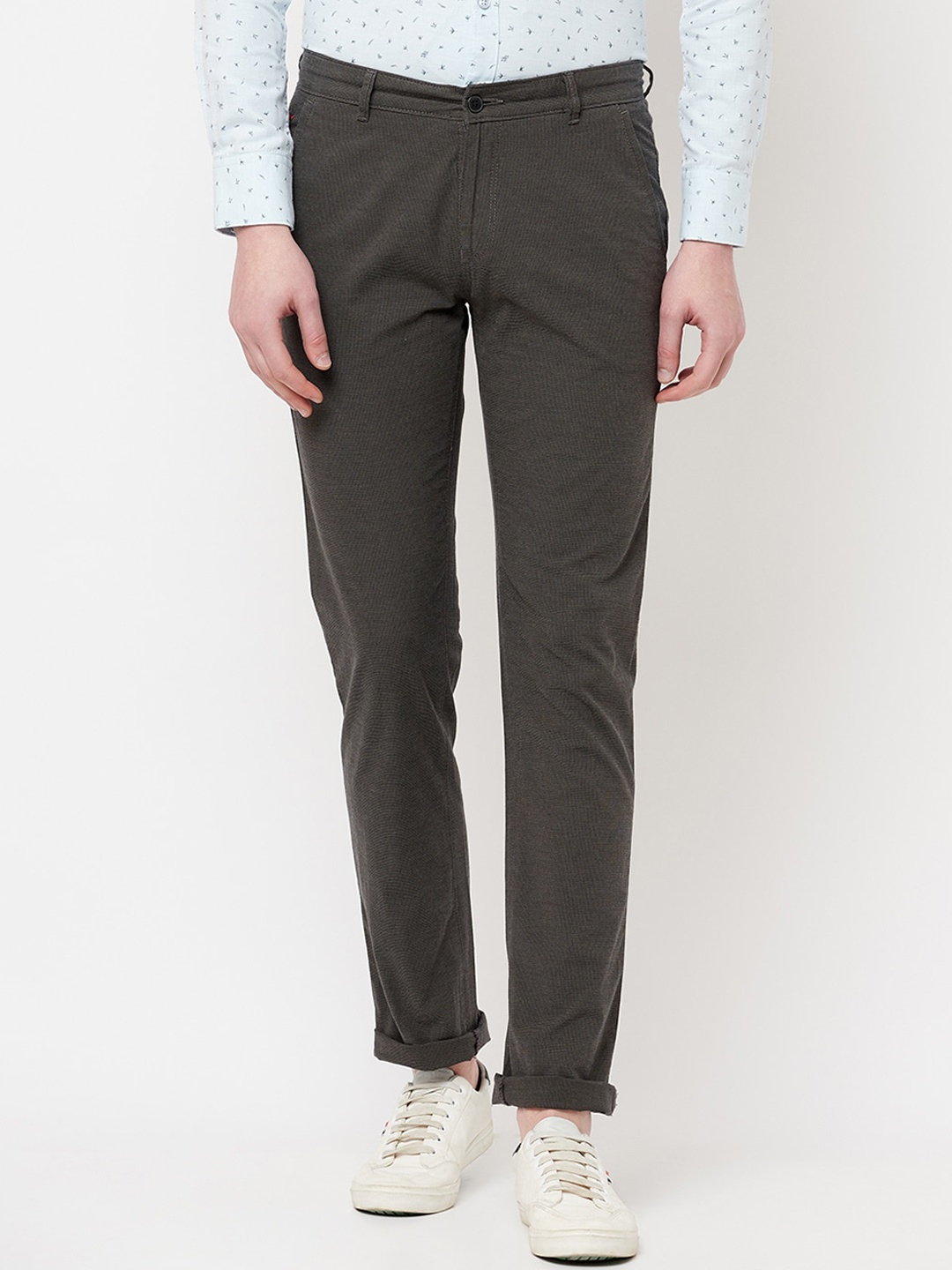 

Crimsoune Club Men Green Slim Fit Trousers