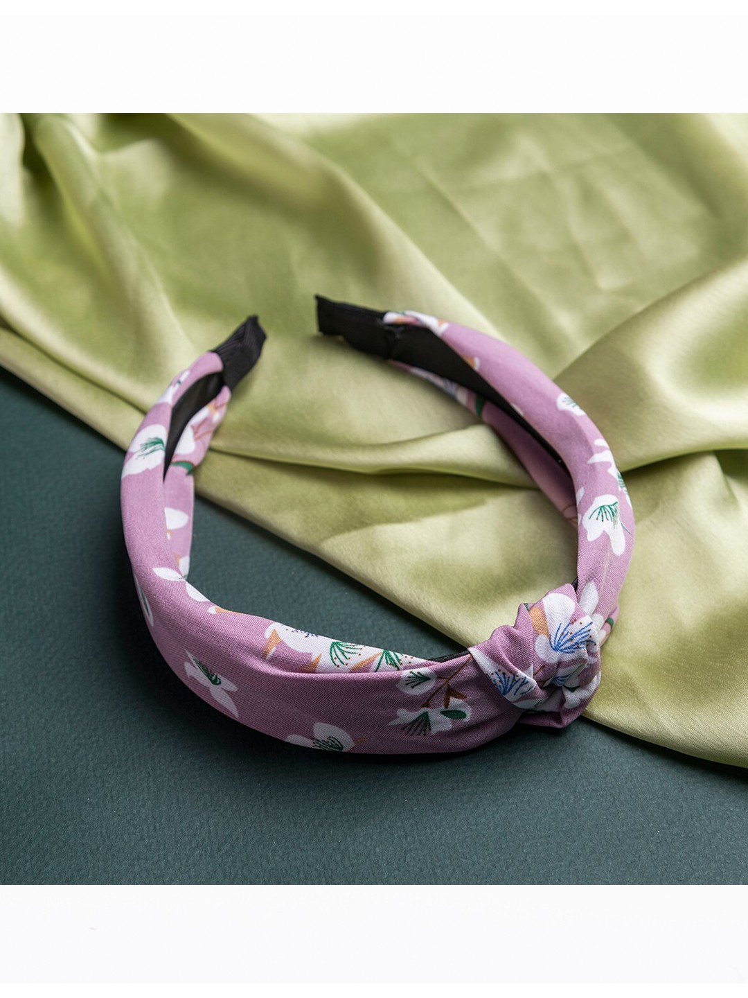 

Jewelz Women Purple & White Printed Hairband