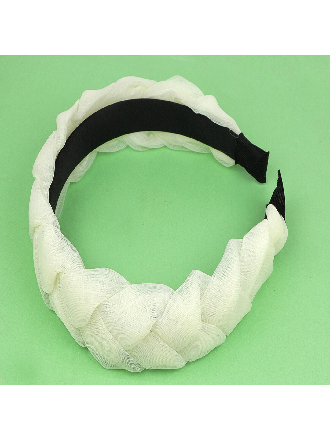 

Jewelz Women White Lace Braid Hairband