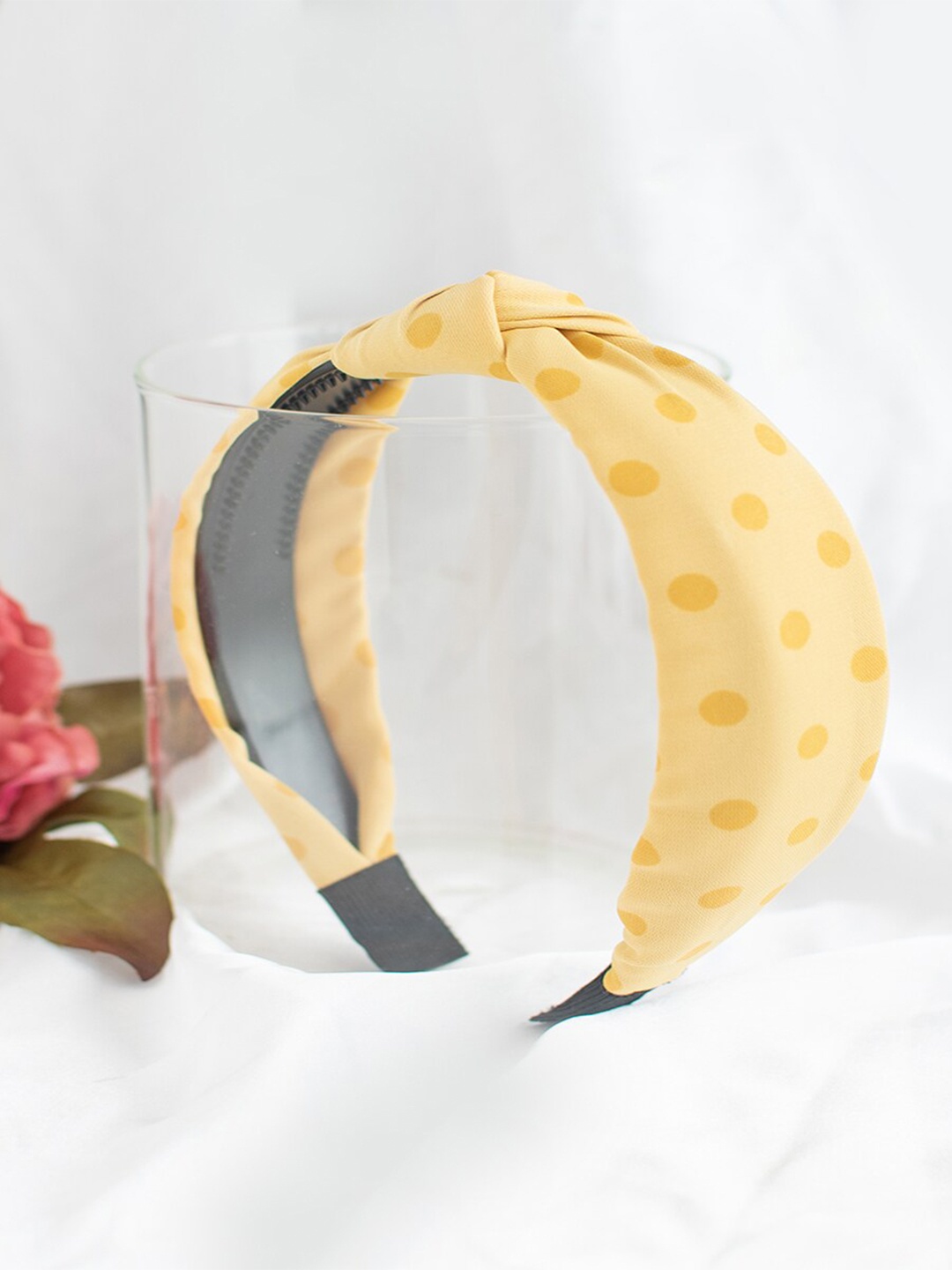

Jewelz Women Yellow Printed Hairband