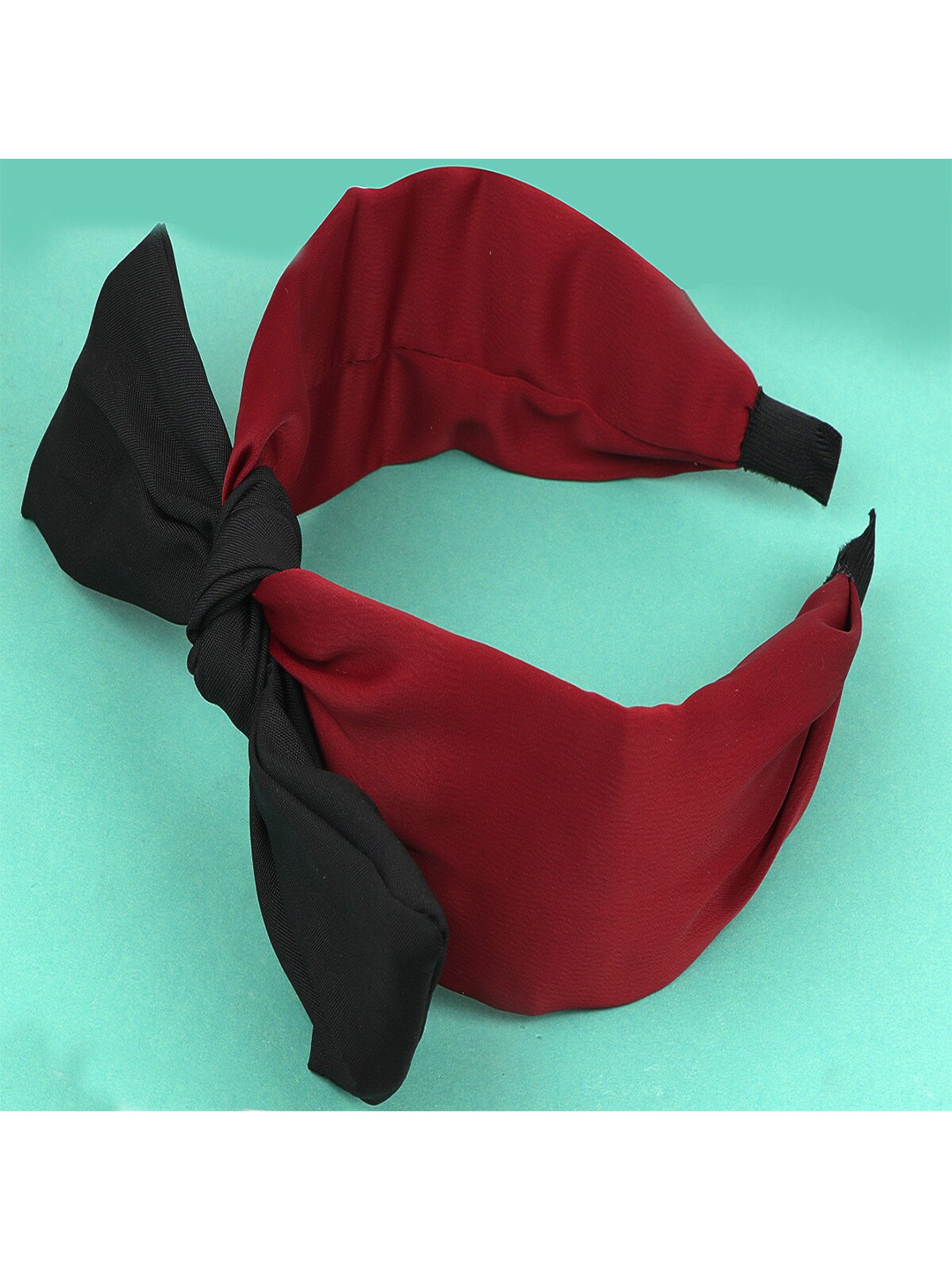 

Jewelz Women Red & Black Solid Hairband