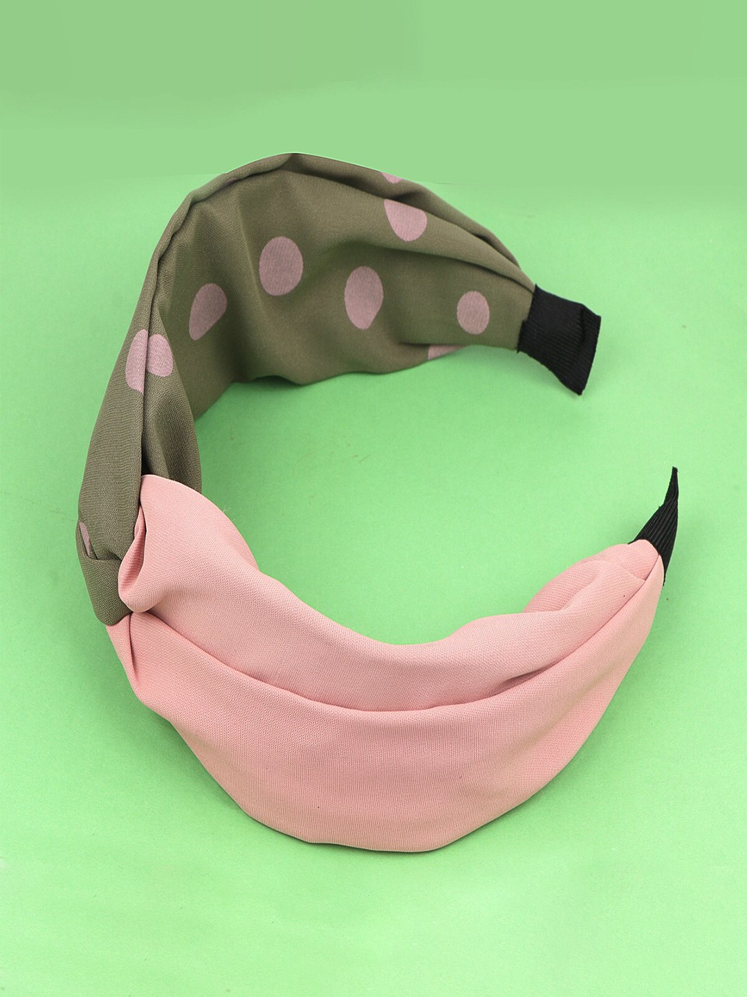 

Jewelz Women Pink & Green Knot Hairband