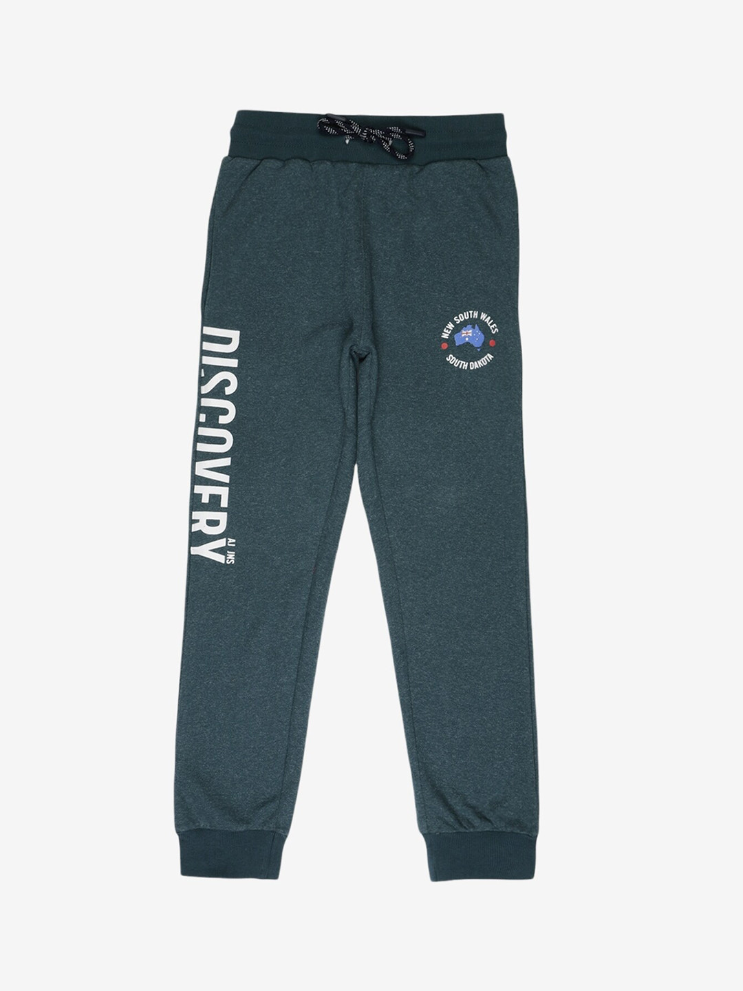 

Alan Jones Boys Teal Green Solid Joggers