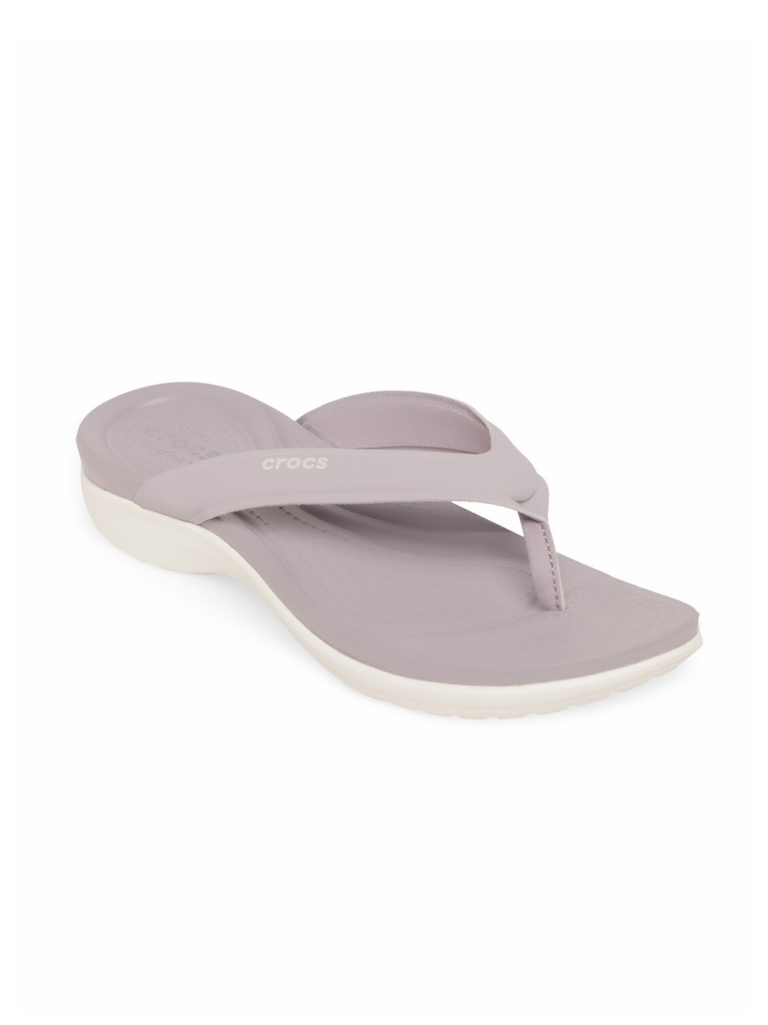 

Crocs Women Mauve Solid Croslite Slip-On Flip Flops