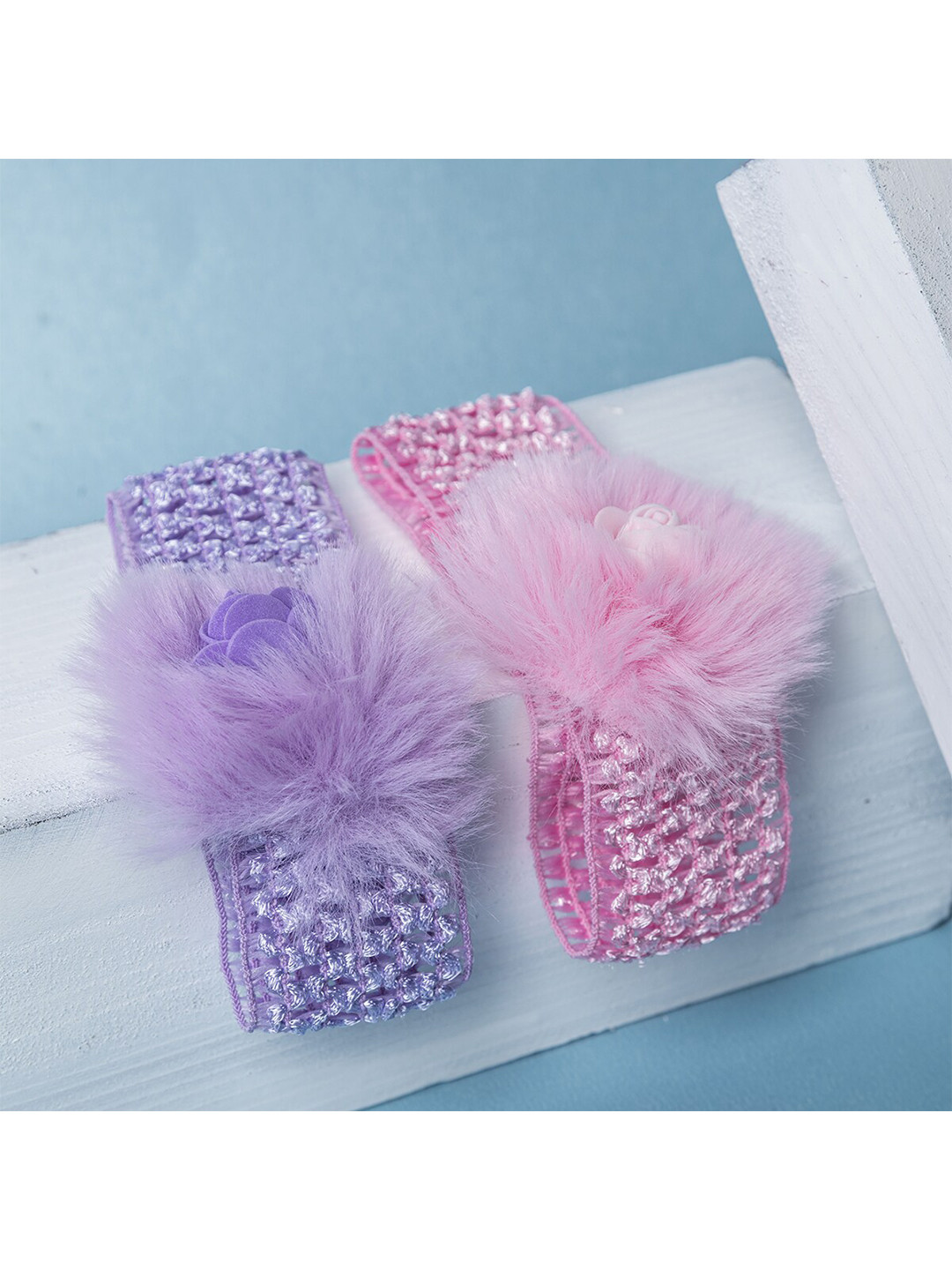 

Jewelz Girls Purple & Pink Set of 2 Hairband