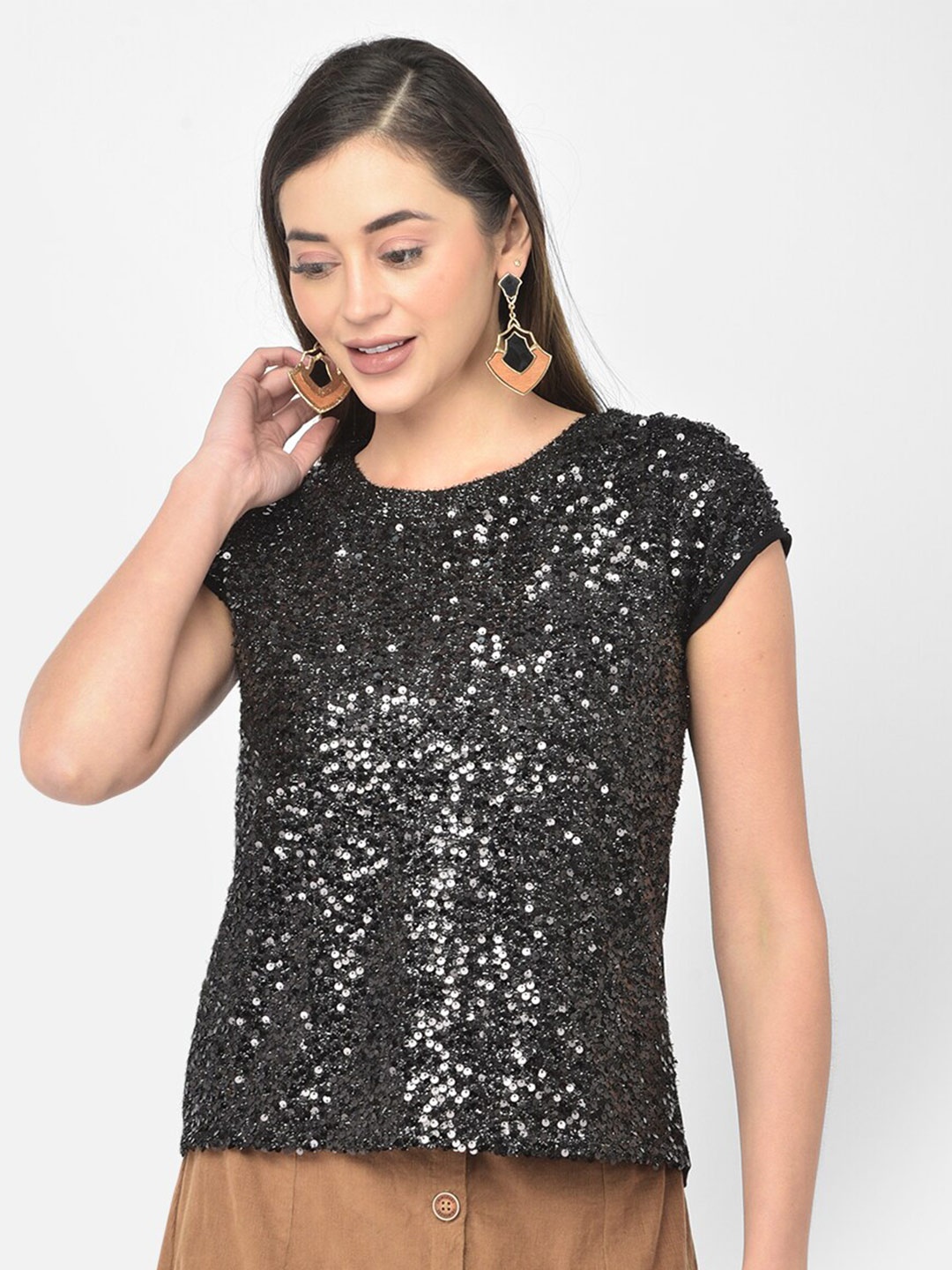 

Latin Quarters Black Embellished Top