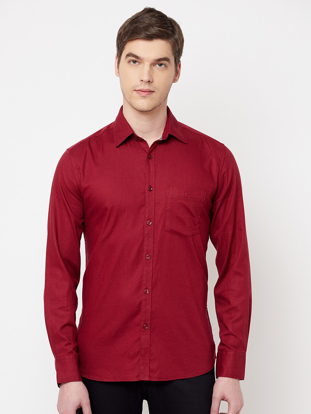 

Crimsoune Club Men Maroon Slim Fit Casual Shirt