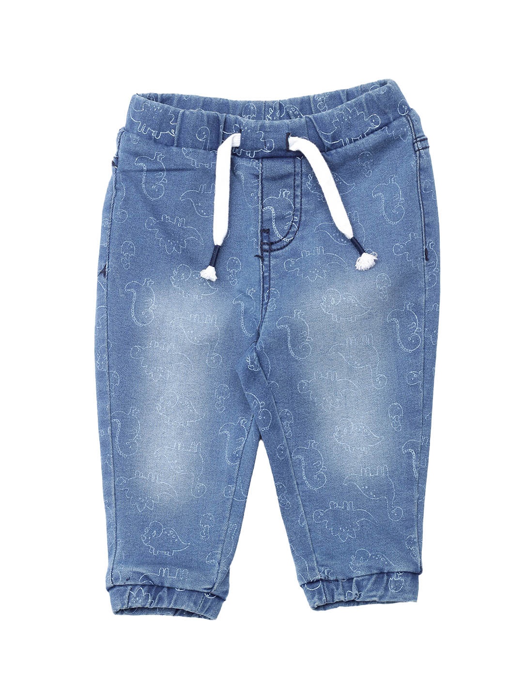 

Lil Lollipop Unisex Kids Blue Jogger Heavy Fade Jeans