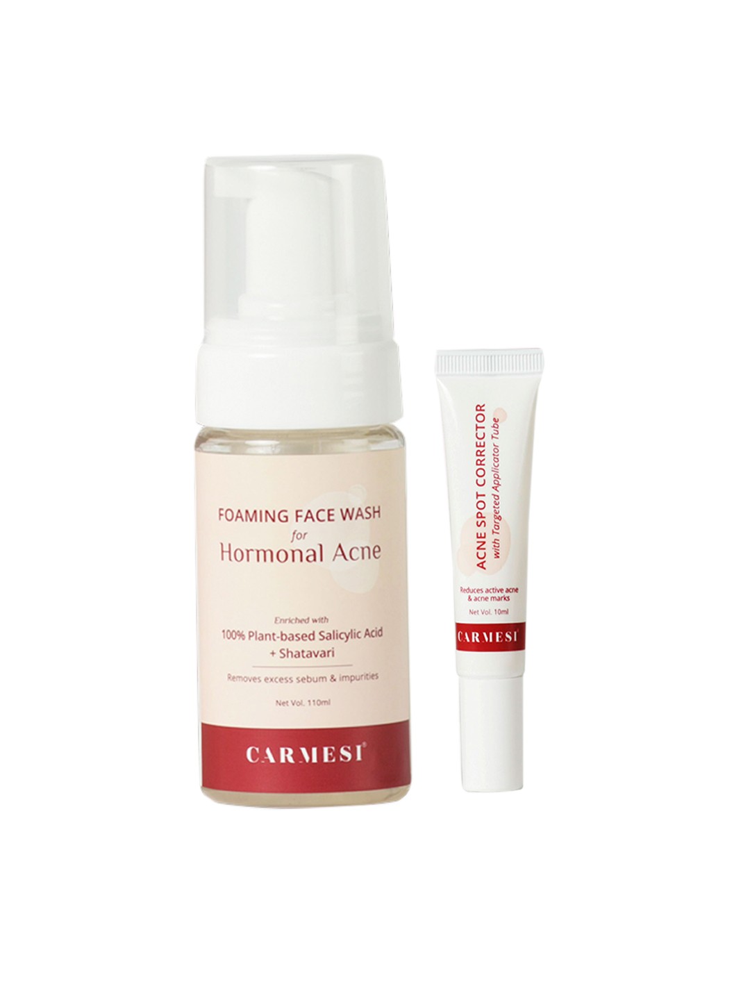 

CARMESI Set of Hormonal Acne Face Wash & Spot Corrector 110 ml, Pink