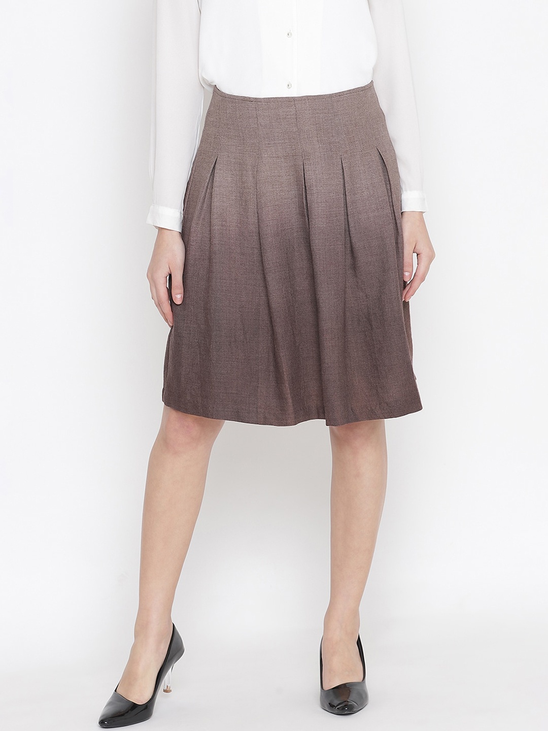 

Oxolloxo Woman Brown Woolen Skirt