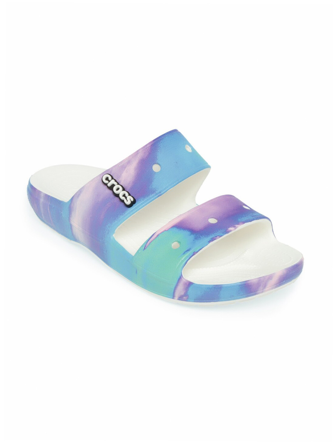 

Crocs Unisex Blue Printed Slip On Comfort Sandals