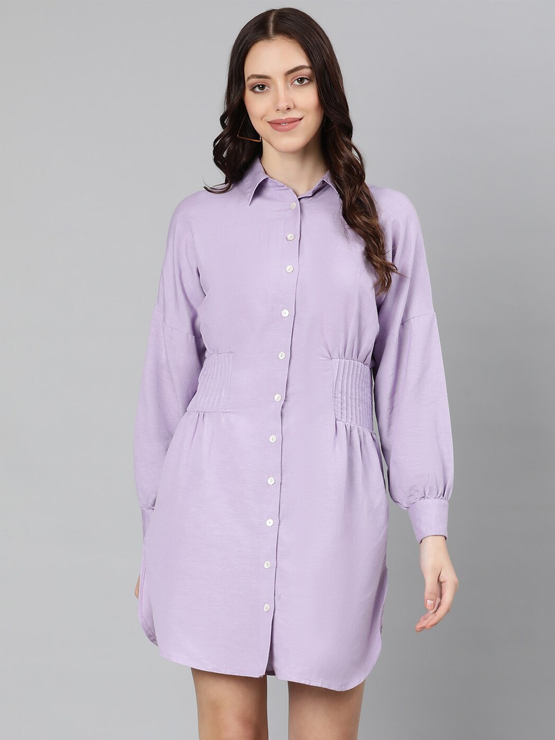 

Oxolloxo Purple Shirt Dress