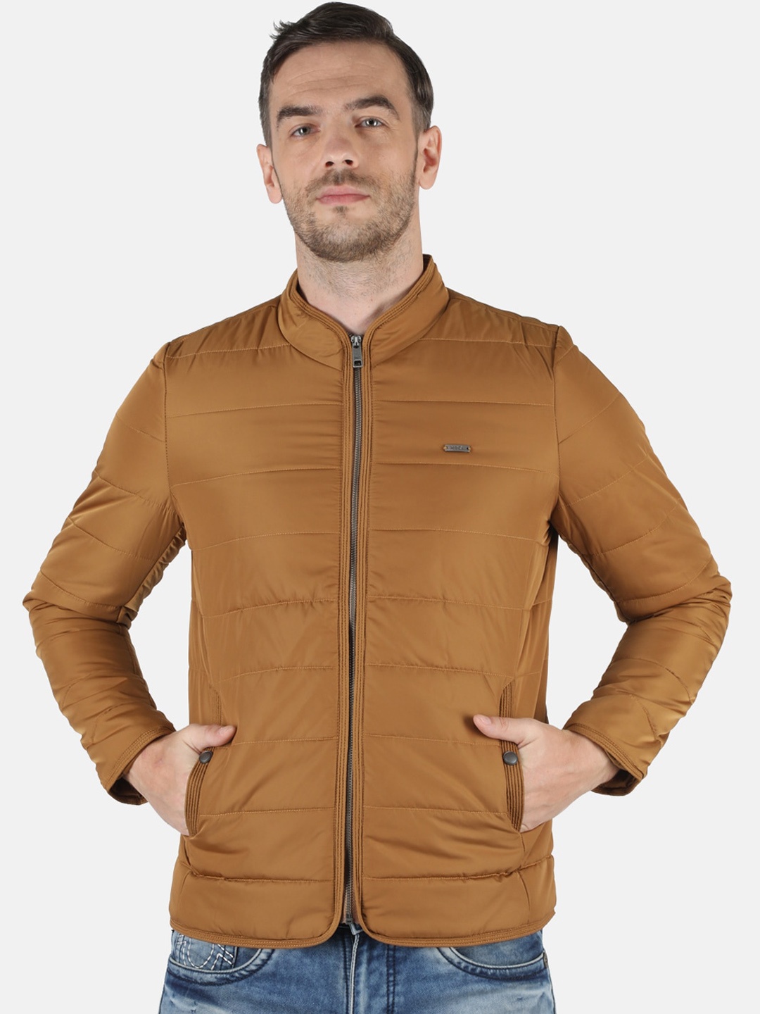 

Monte Carlo Men Mustard Solid Lightweight Padded Jacket