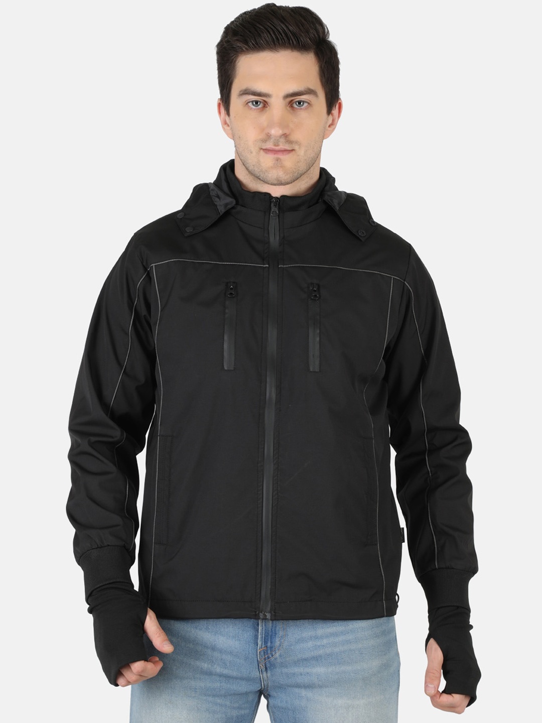 

Monte Carlo Men Black Lightweight Sporty Jacket