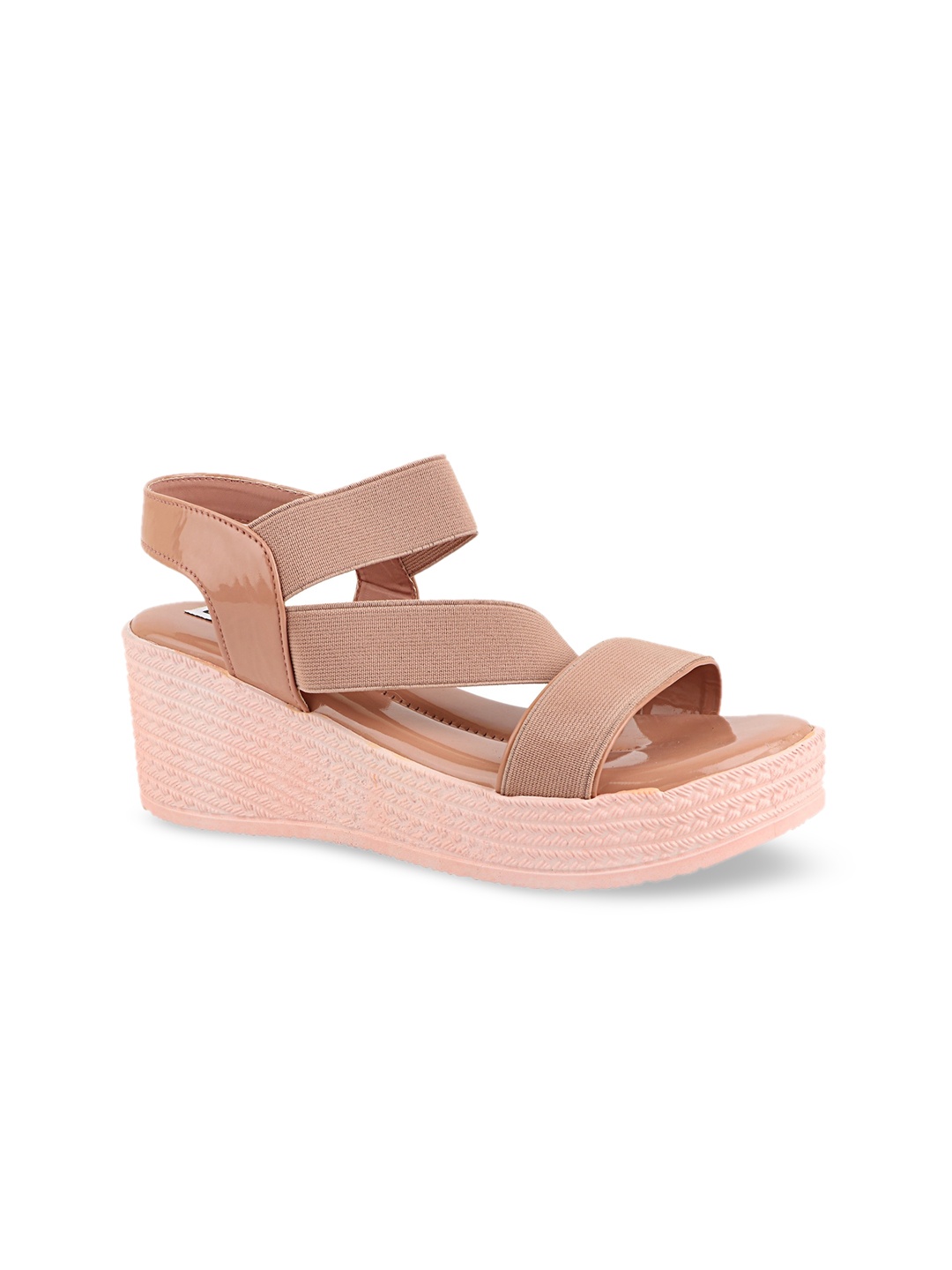 

THE WHITE POLE Pink Wedge Sandals