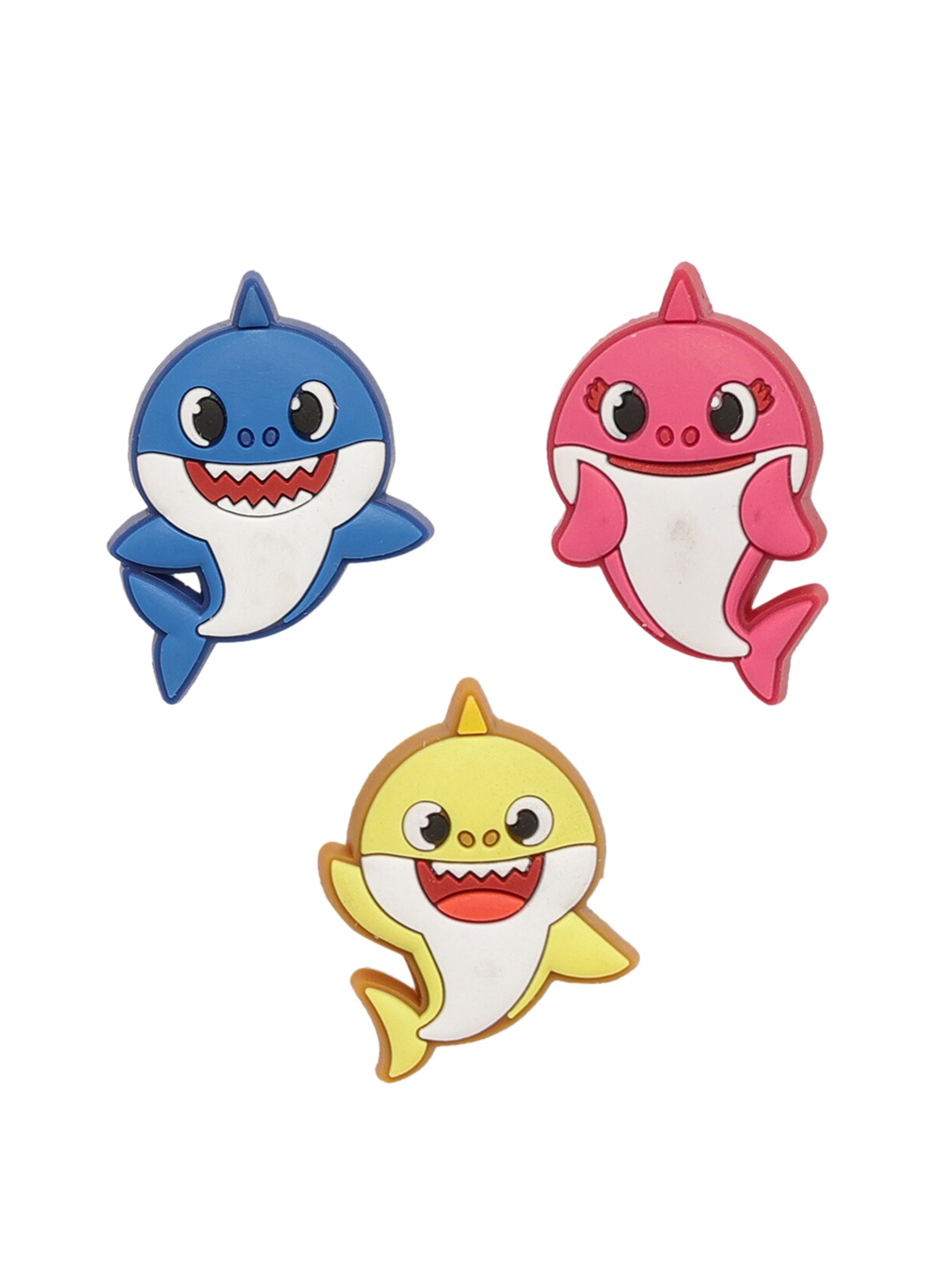 

Crocs Pack of 3 Baby Shark Jibbitz Shoe Charm, Blue