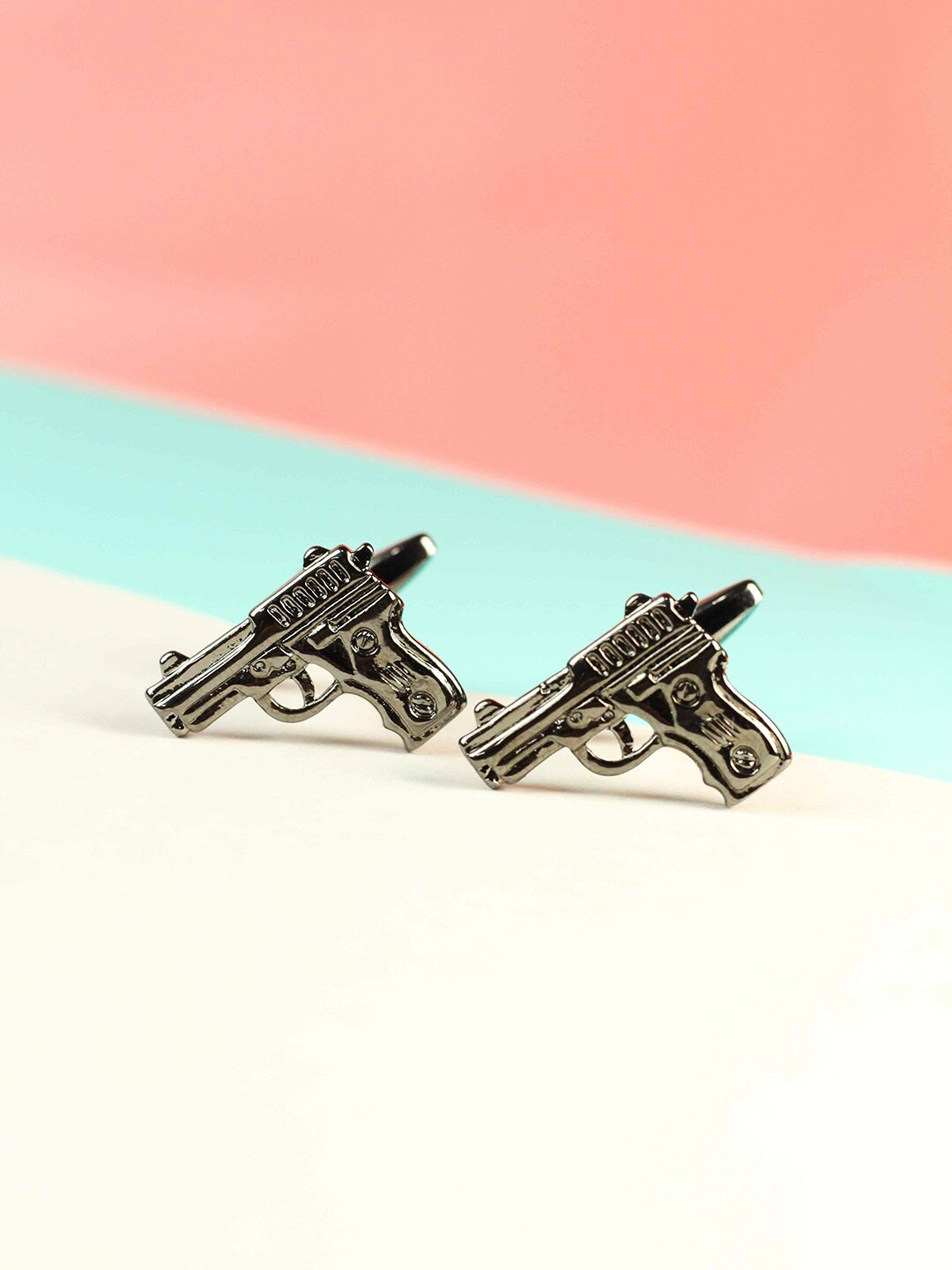 

Tossido Black Quirky Metal Cufflink