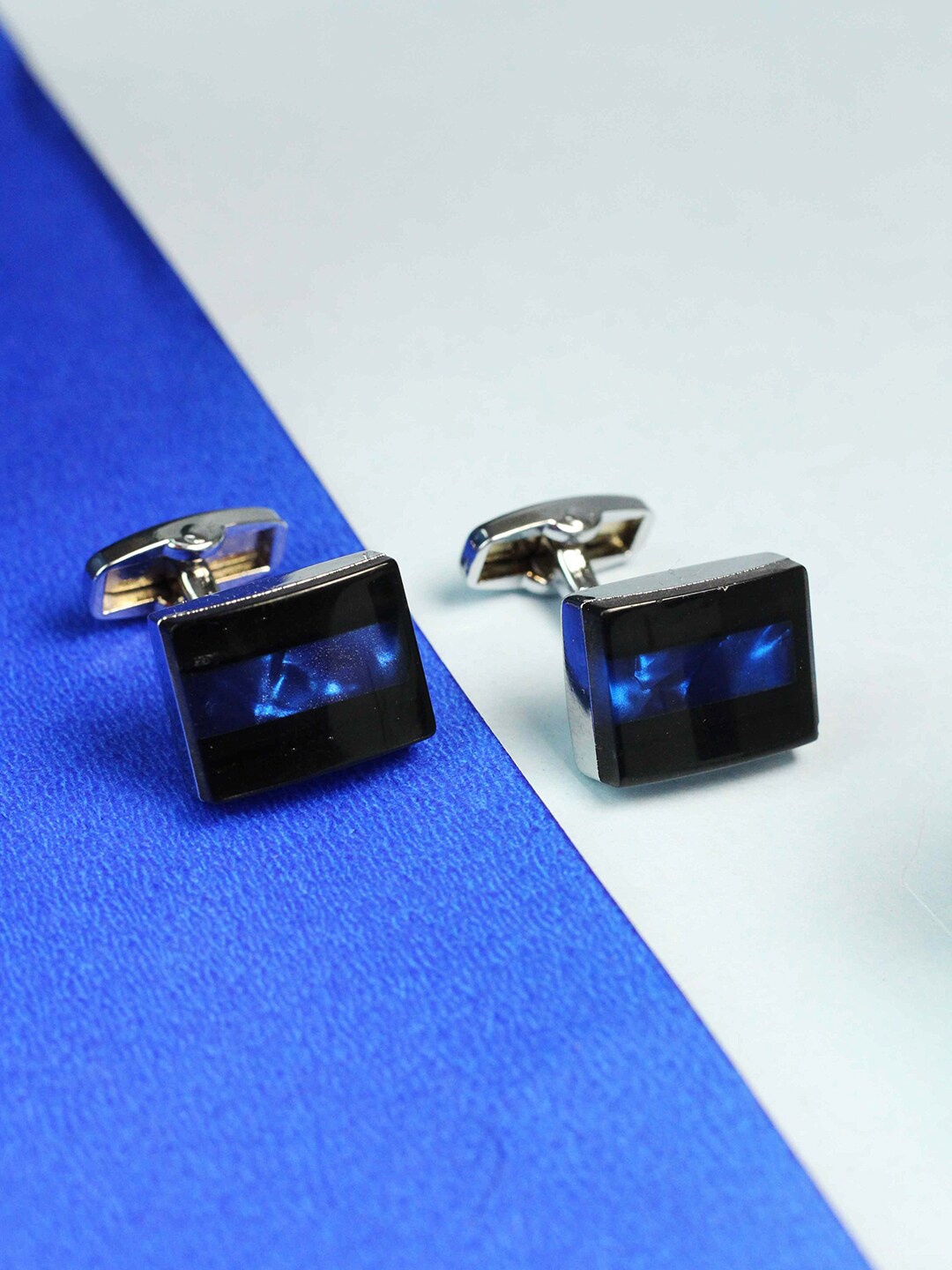 

Tossido Blue & Black Metal Cufflink