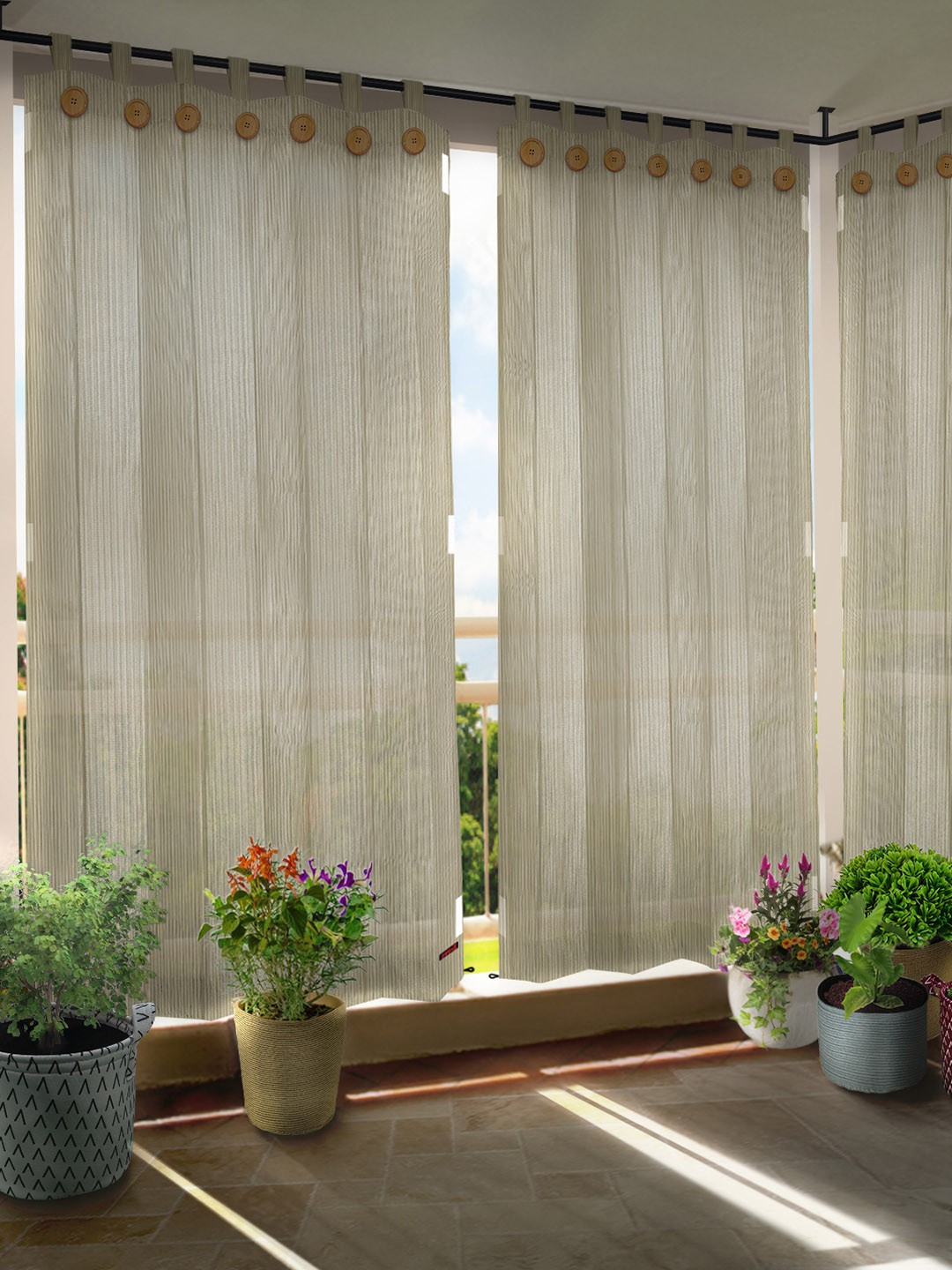 

Hippo Grey Set of 2 Room Darkening Curtain