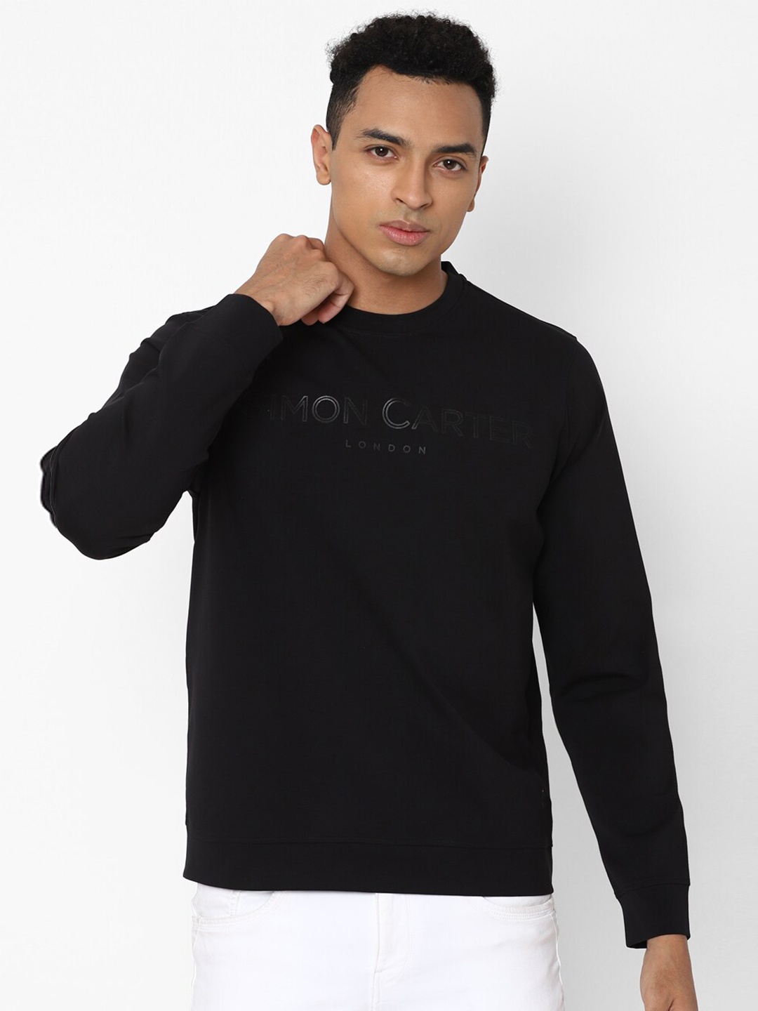 

SIMON CARTER LONDON Men Black Sweatshirt