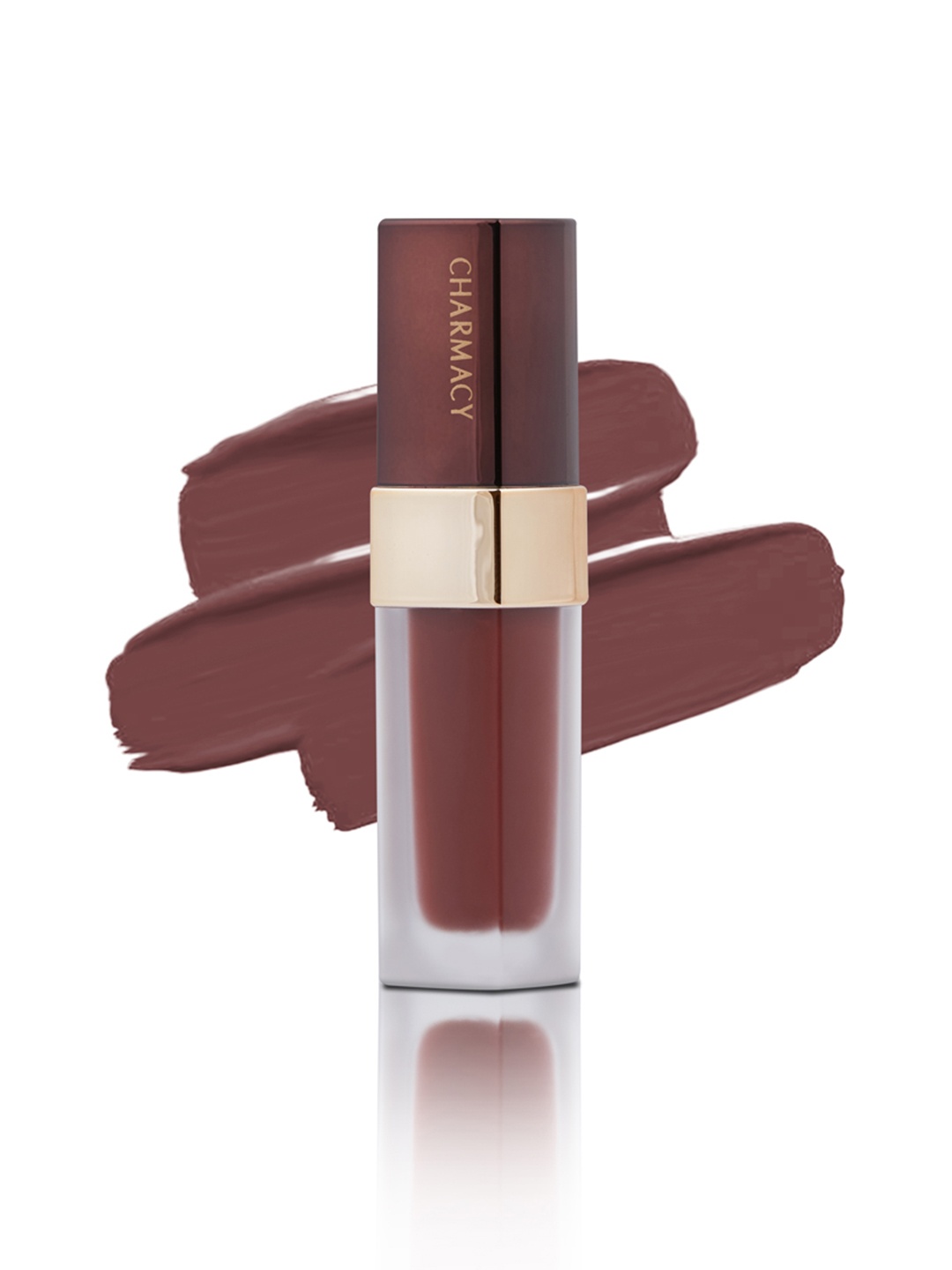 

Charmacy Milano Velvet Matte Finish Liquid Lip Gloss - Malva Plum 10, Brown