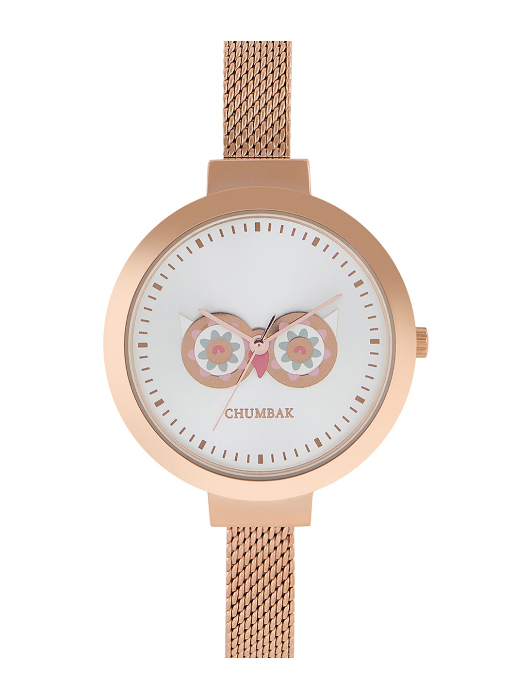 

TEAL BY CHUMBAK Women White Dial & Gold Toned Bracelet Style Straps Analogue Watch 8907605106002