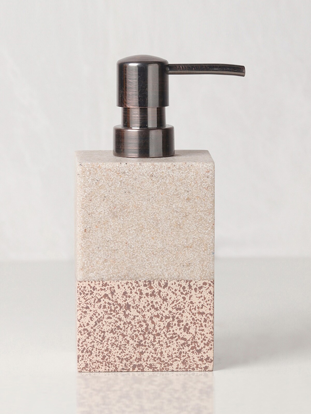 

OBSESSIONS Beige & Brown Soap & Lotion Dispenser