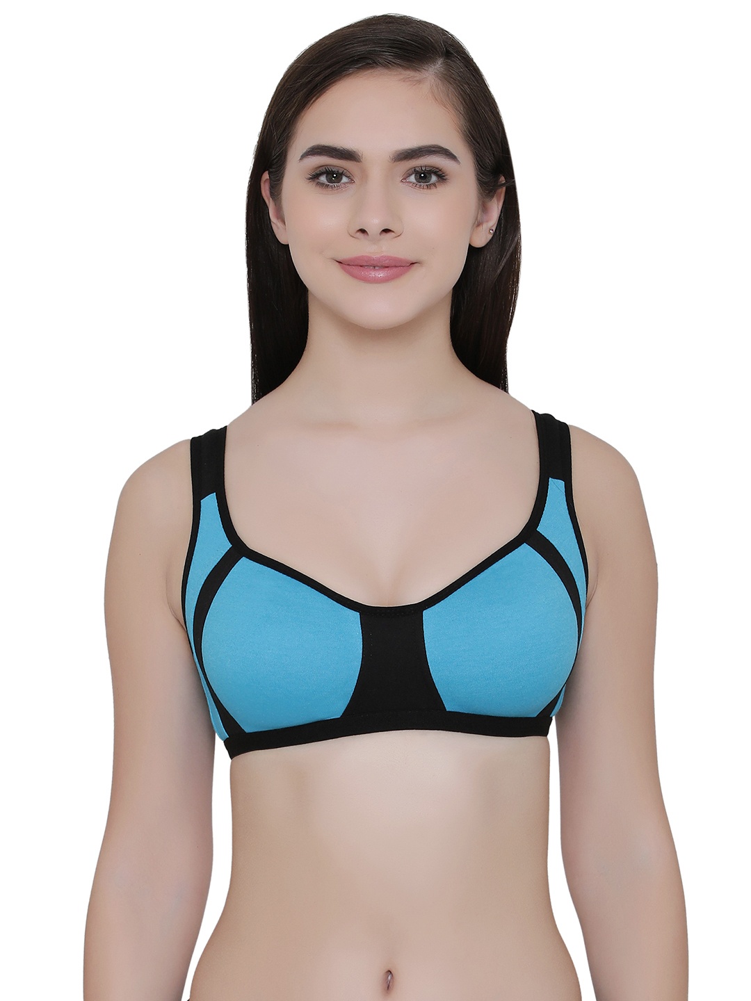 

Clovia Cotton Non-Padded Non-Wired Full Cup Bra - Blue