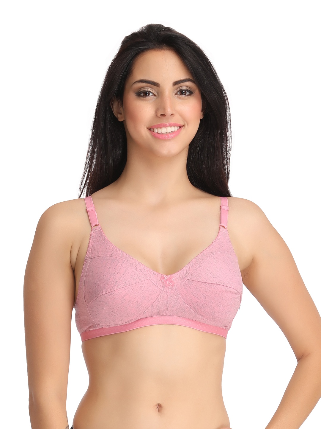 

Clovia Cotton Non-Padded Non-Wired Full Cup Bra - Pink