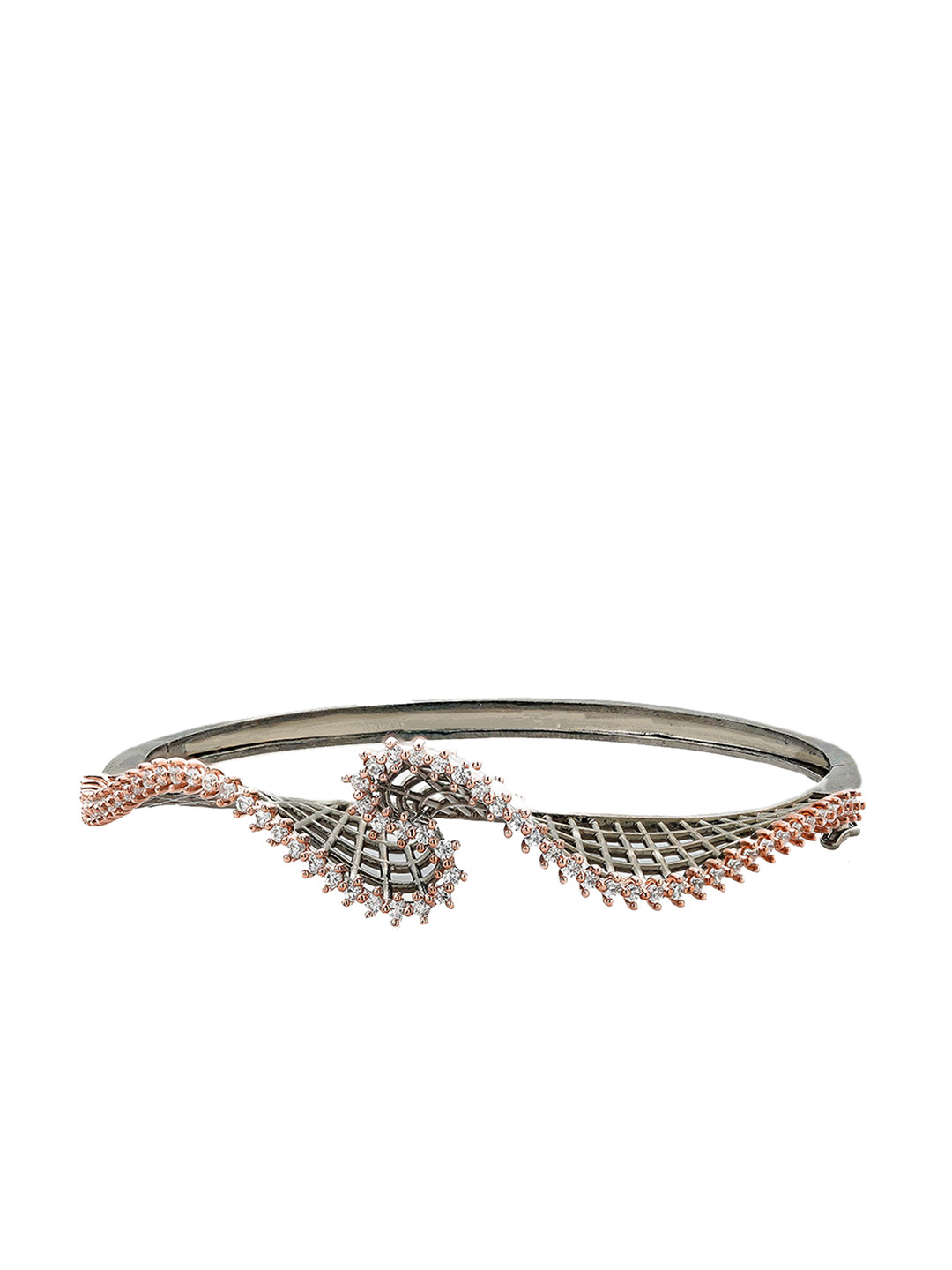 

Queen Be Women Brown Brass Bangle-Style Bracelet