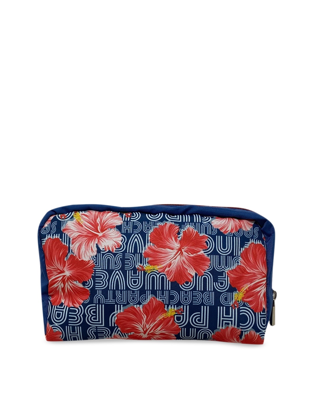 

YK Red & Blue Floral Printed Travel Pouch