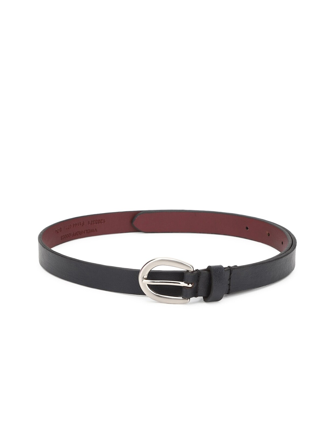 

Van Heusen Woman Women Black Textured PU Formal Reversible Belt
