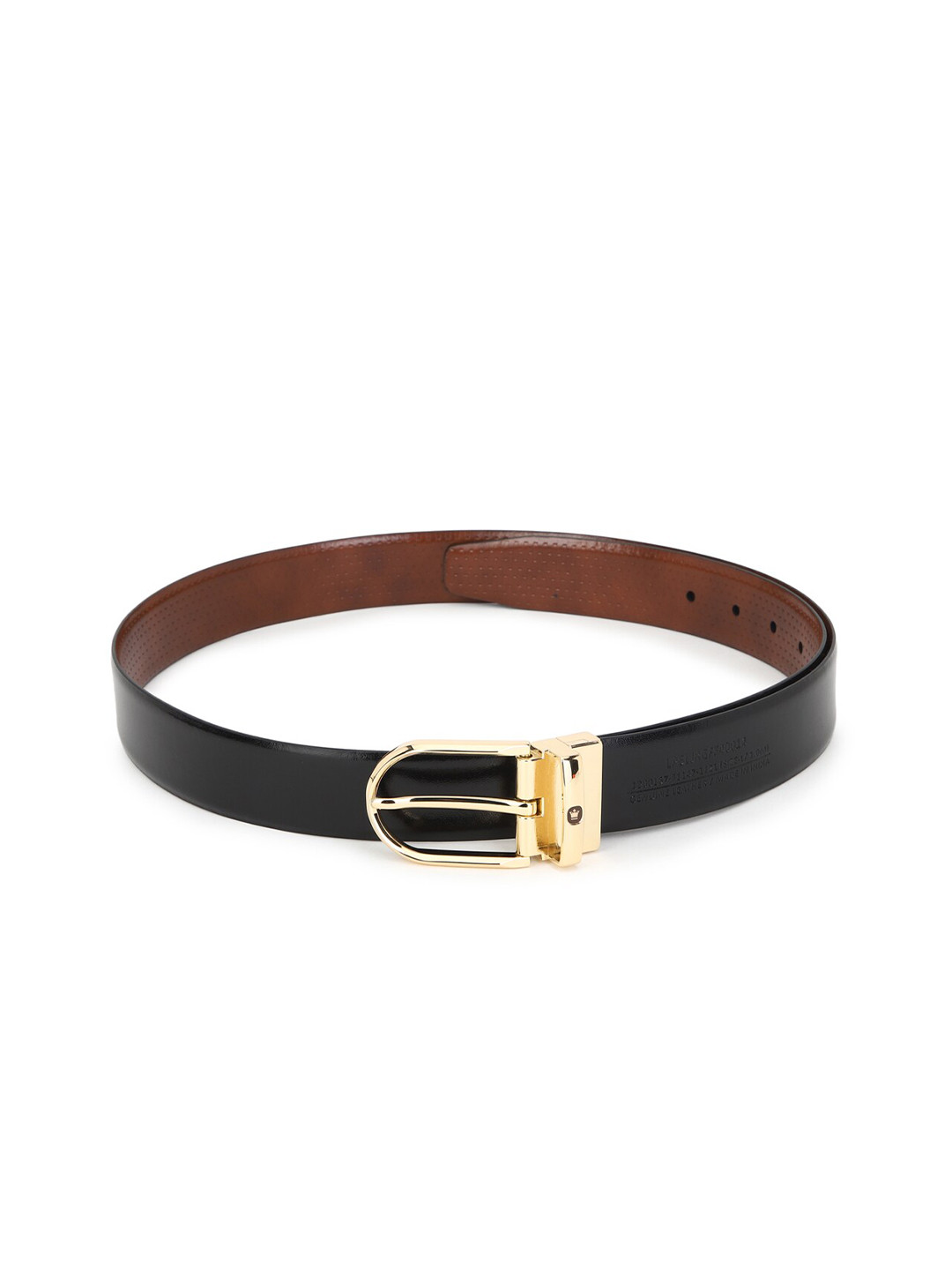 

Louis Philippe Men Black & Brown Leather Formal Belt