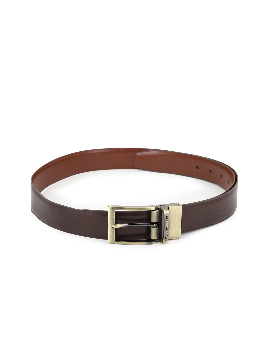 

Louis Philippe Men Black Leather Formal Belt