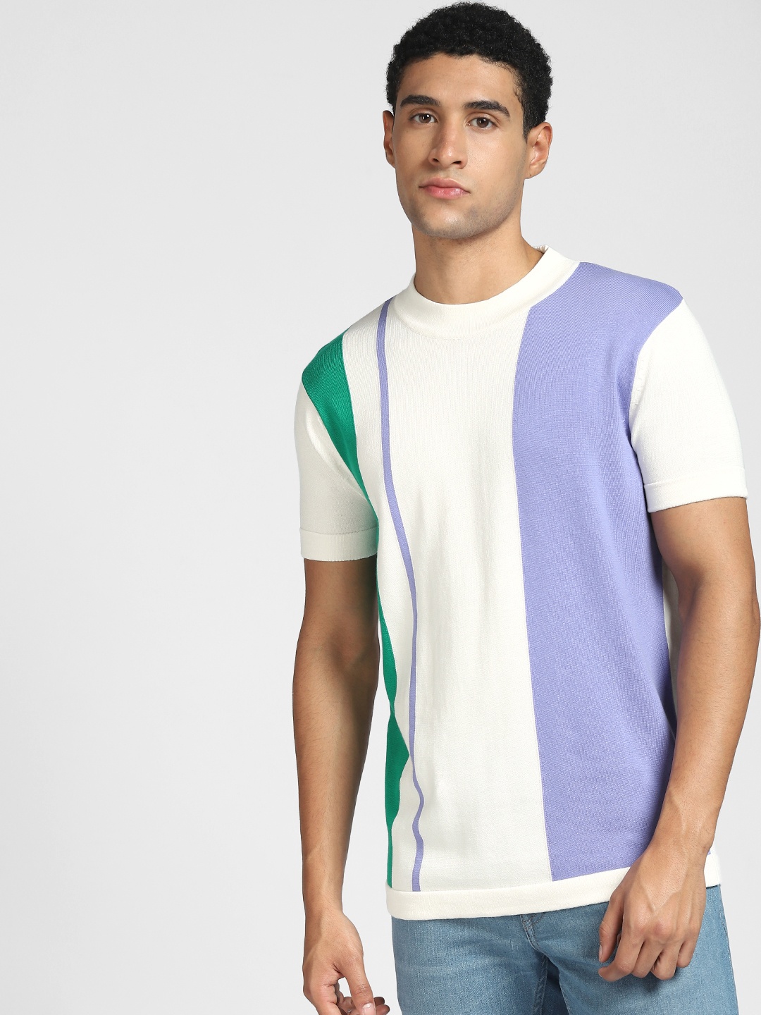 

Jack & Jones Men White Pure Cotton Pockets Slim Fit T-shirt