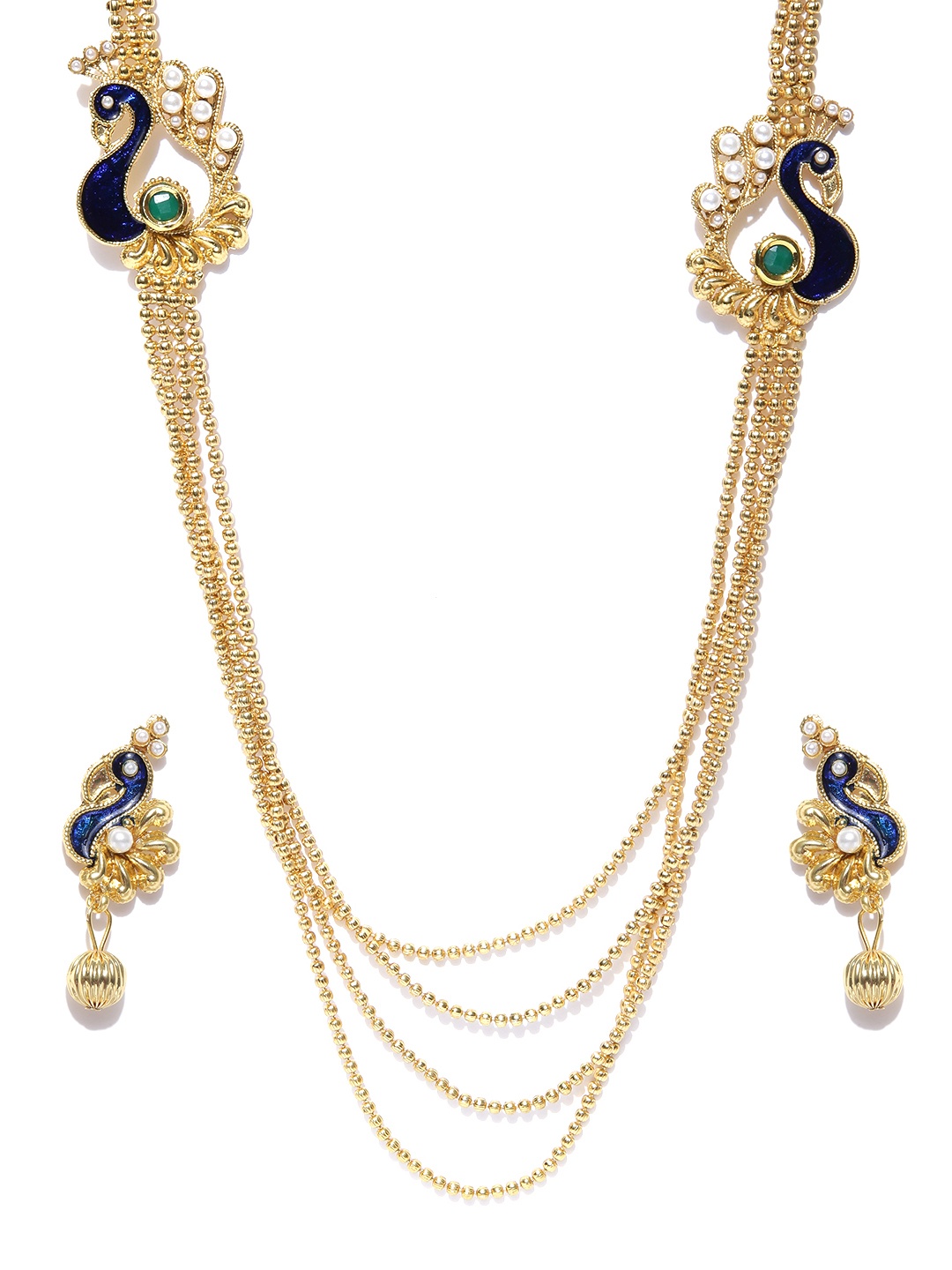 

Zaveri Pearls Gold-Plated Jewellery Set