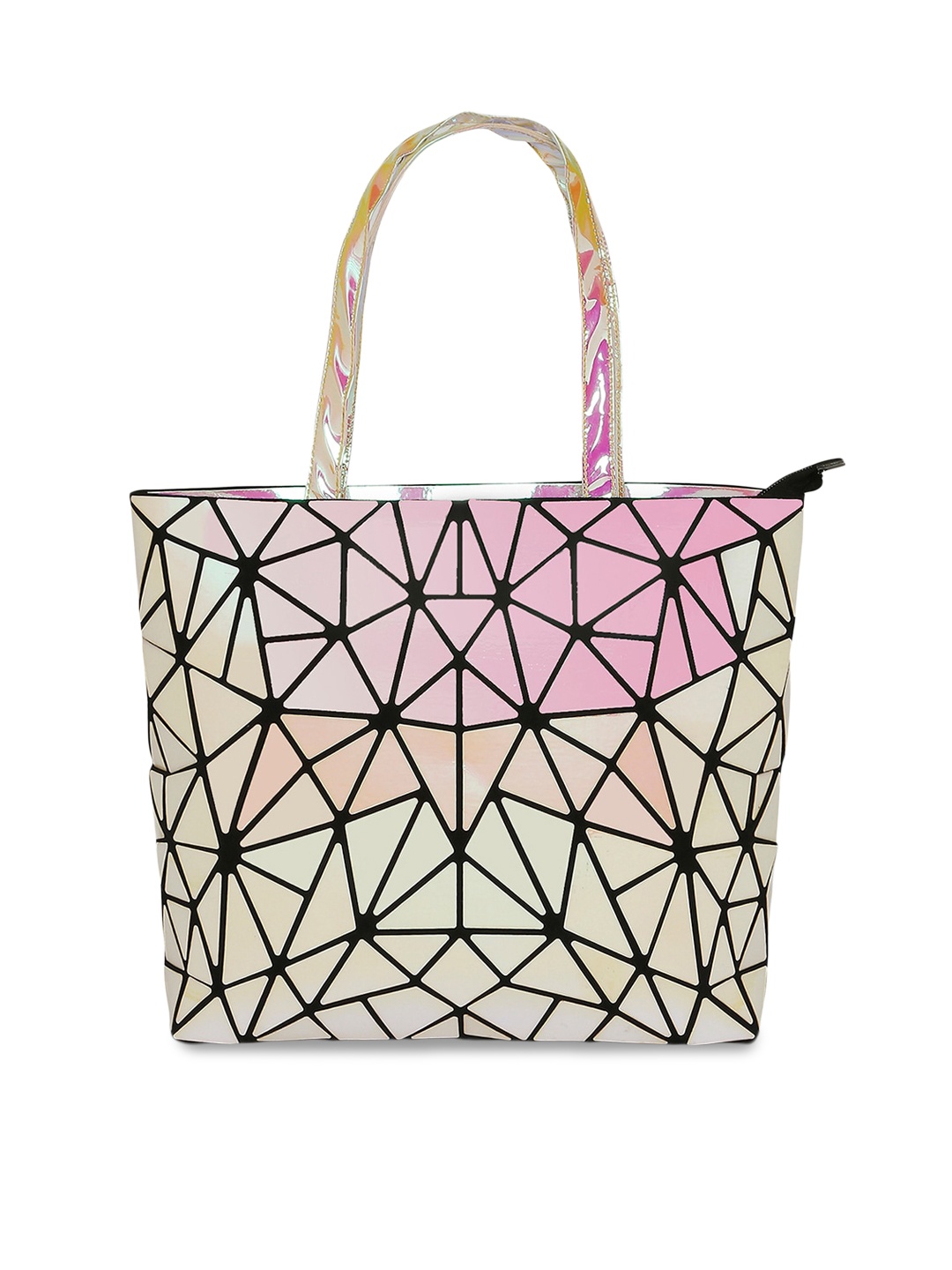

BAOMI Multicoloured Textured PU Structured Handheld Bag, Multi