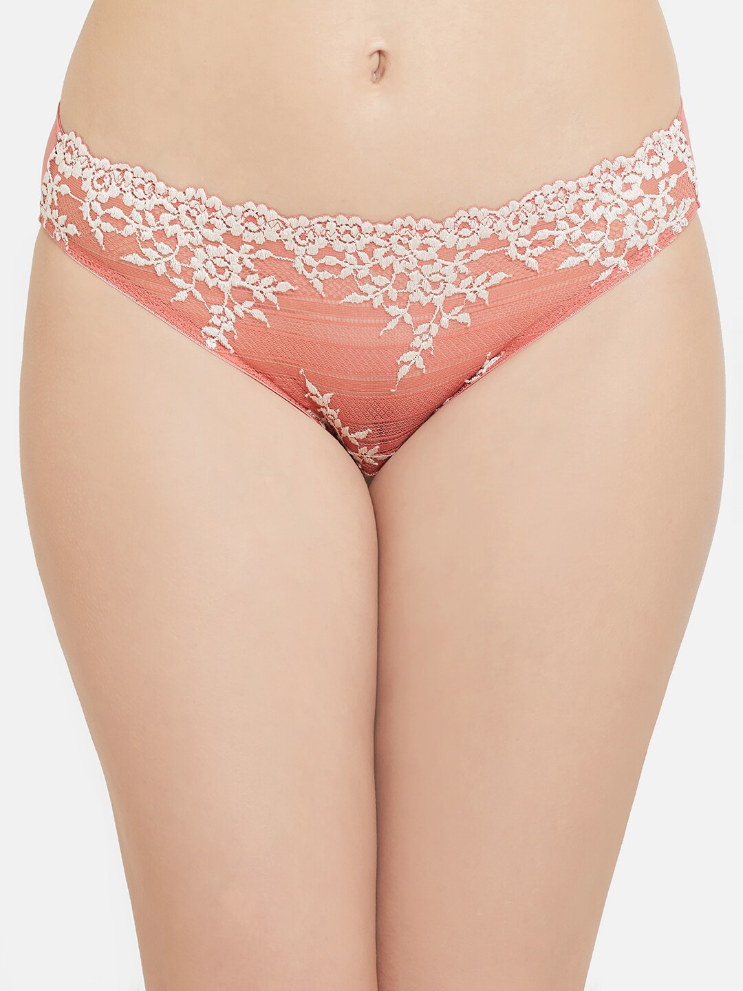 

Wacoal Women Pink Floral Lace Bikini 64391-631