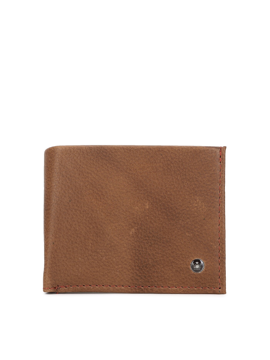 

Louis Philippe Men Brown Textured Leather Two Fold Wallet