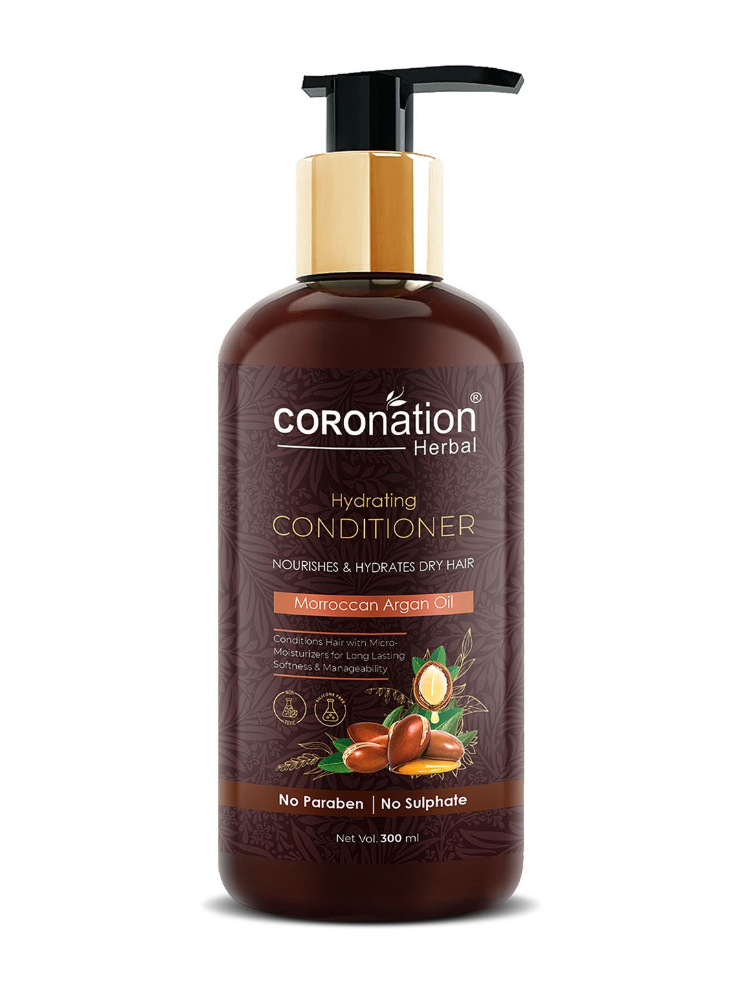 

COROnation Herbal Hydrating Conditioner with Moroccan Argan Oil 300 ml, Brown
