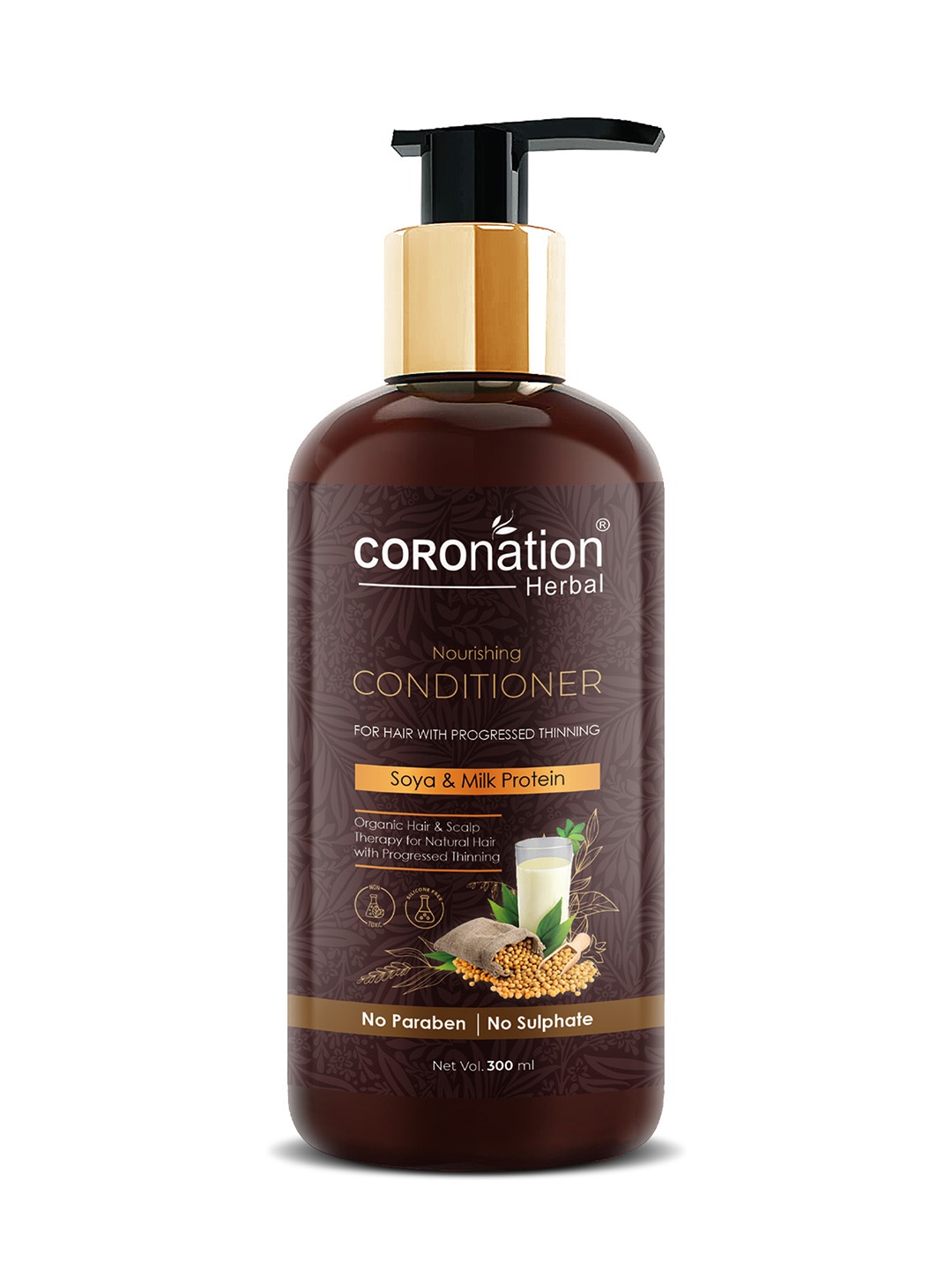 

COROnation Herbal Nourishing Conditioner with Soya & Milk Protein 300 ml, Brown