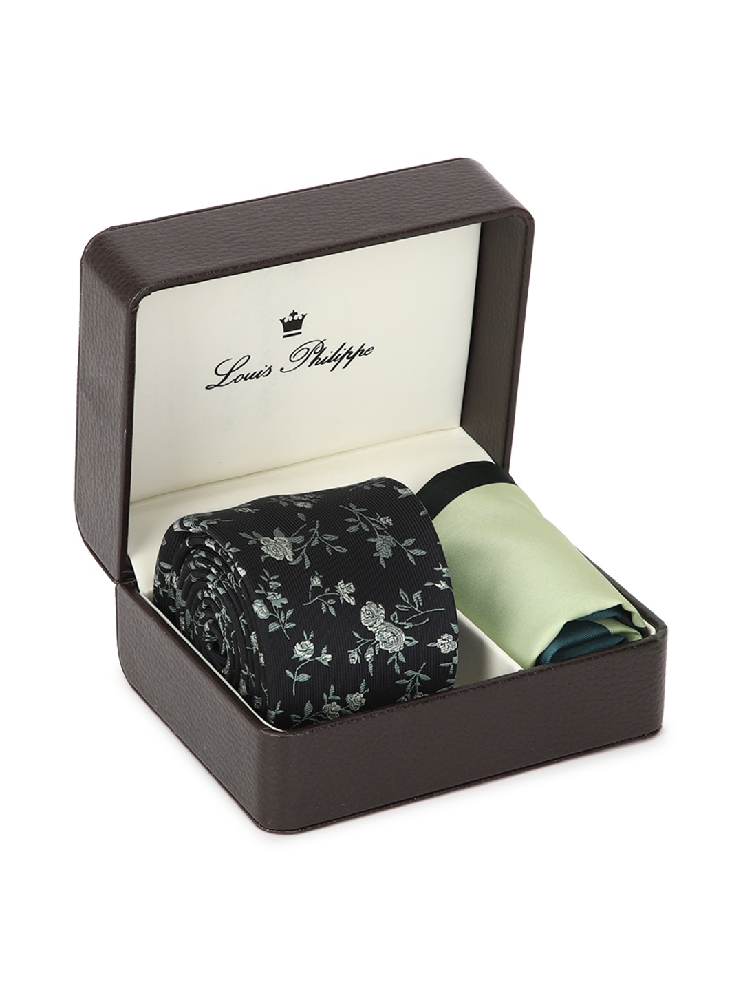 

Louis Philippe Men Black & Green Accessory Gift Set