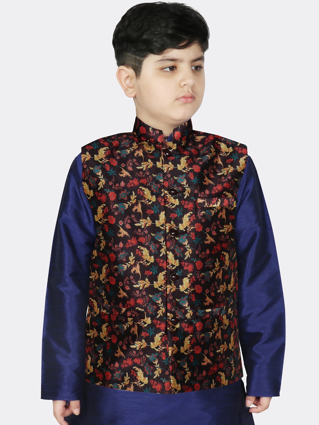 

SG YUVRAJ Boys Black Nehru Jackets