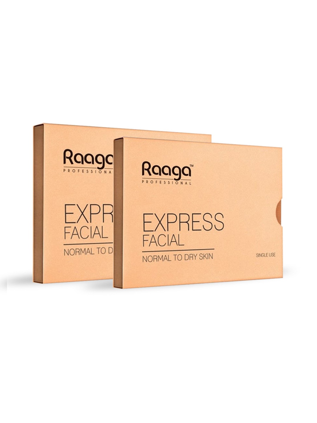 

Raaga PROFESSIONAL Set of 2 Normal to Dry Skin Single Use Express Facial Kit - 35 g Each, Orange