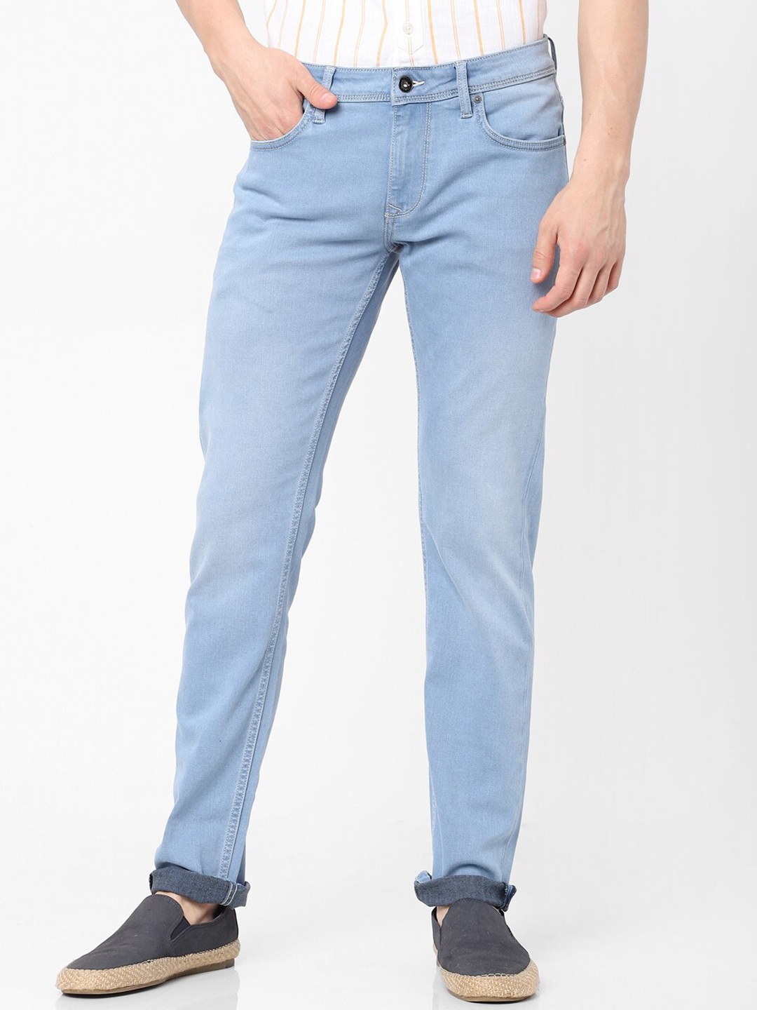 

Celio Men Blue Slim Fit Light Fade Cotton Stretchable Jeans