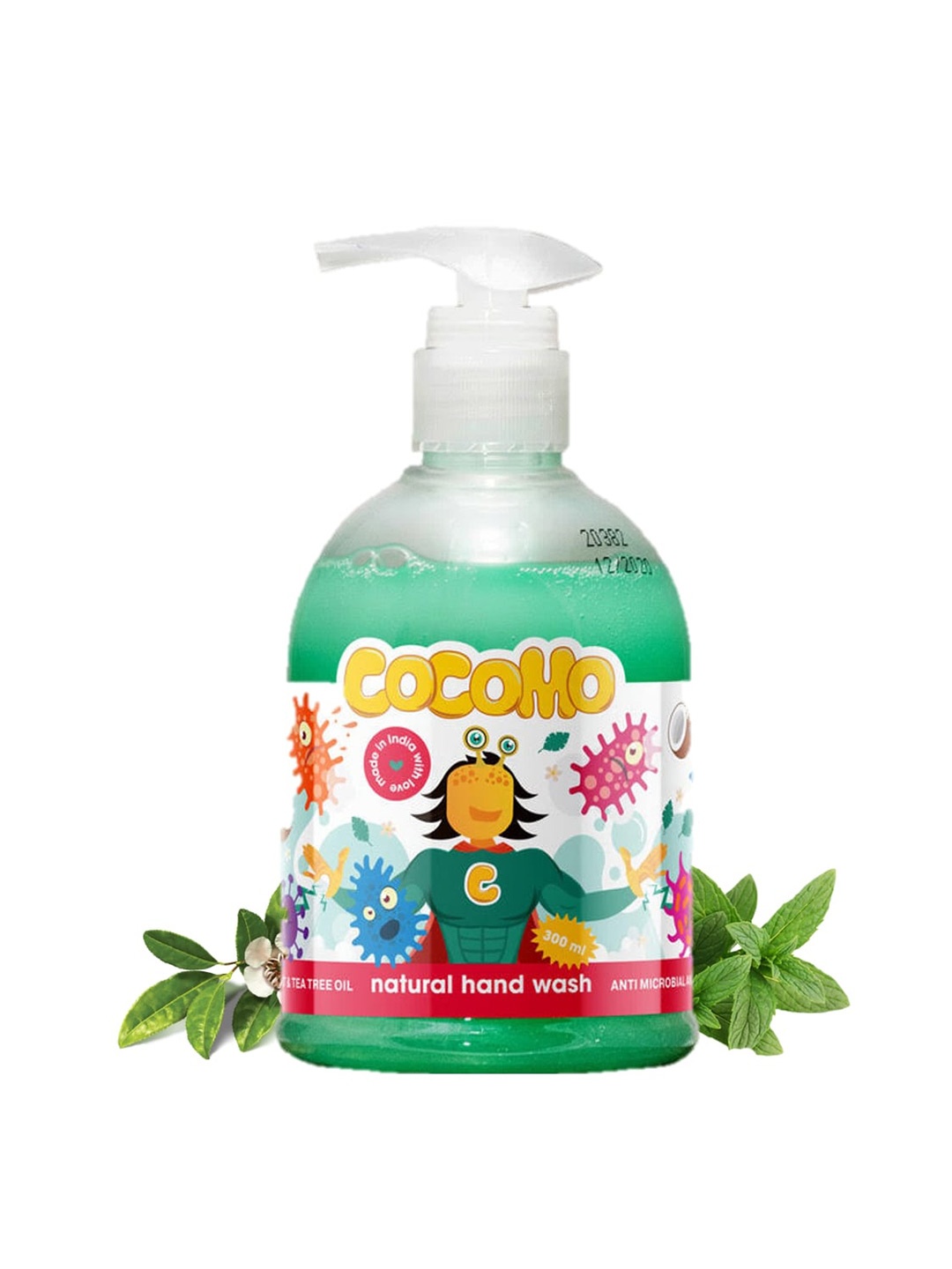 

COCOMO Green Natural Sustainable Hand Wash With Tea Tree and Spearmint Oil 300 Ml
