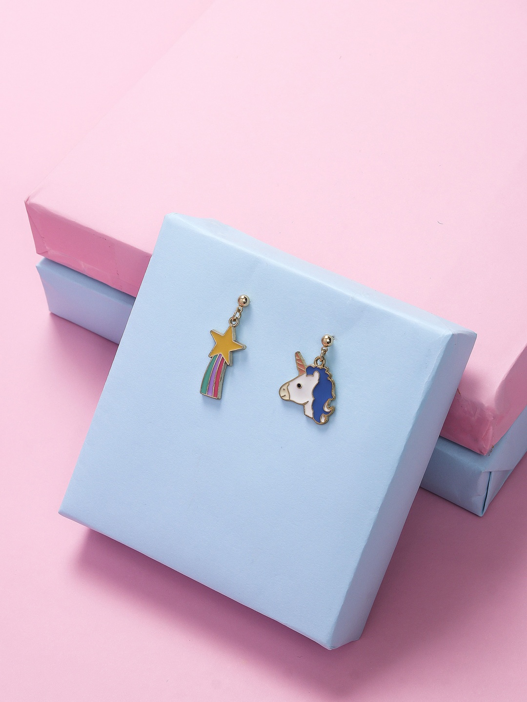

Arendelle Multicoloured Contemporary Studs Earrings, Multi