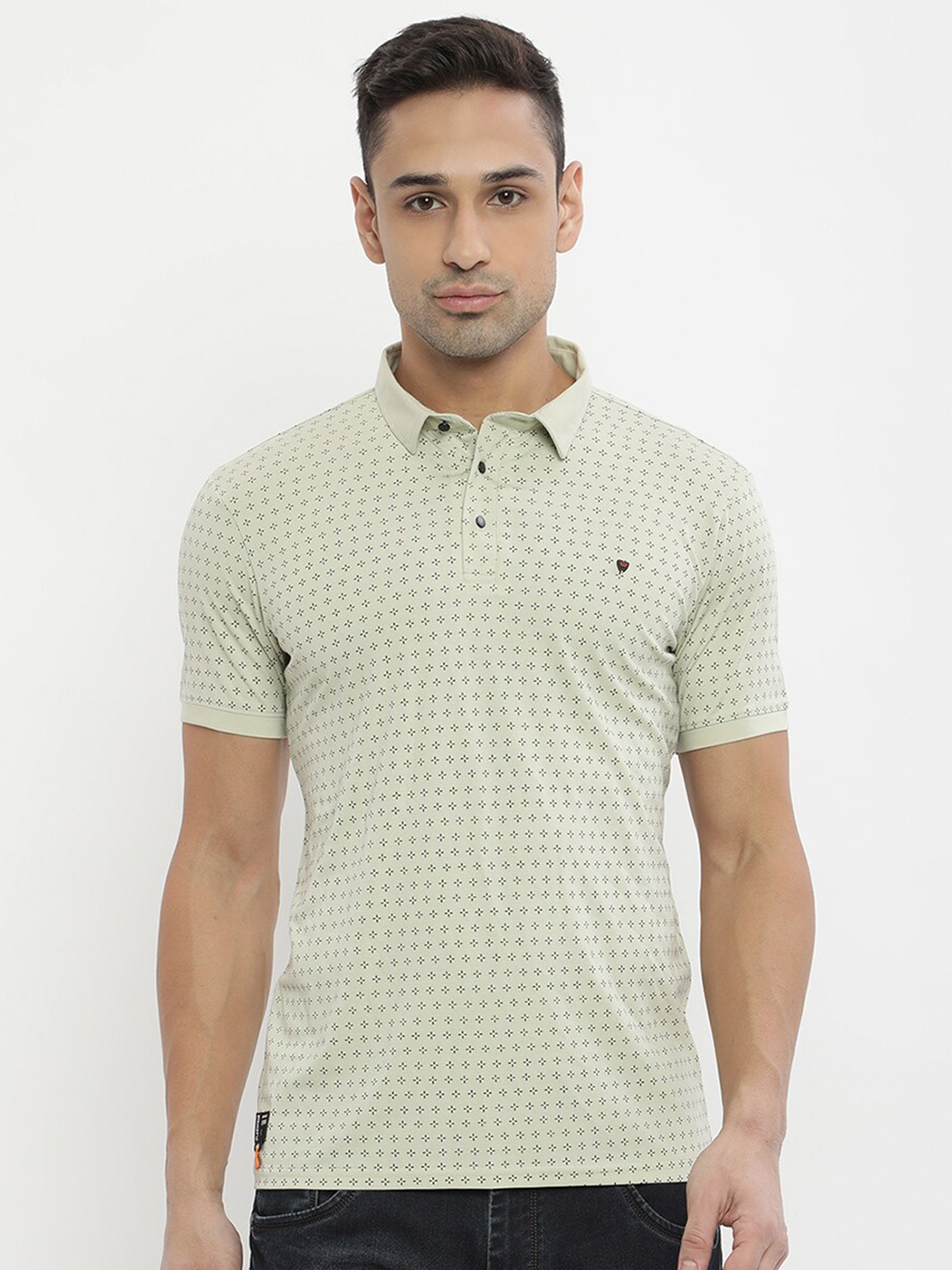 

V2 Value & Variety Men Green Printed T-shirt