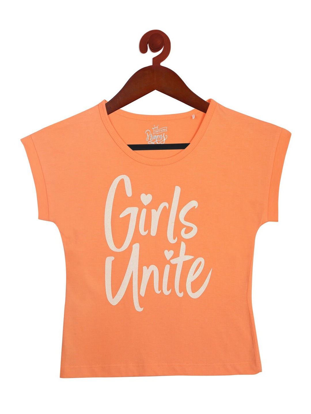 

Tiny Girl Peach-Coloured Extended Sleeves Top